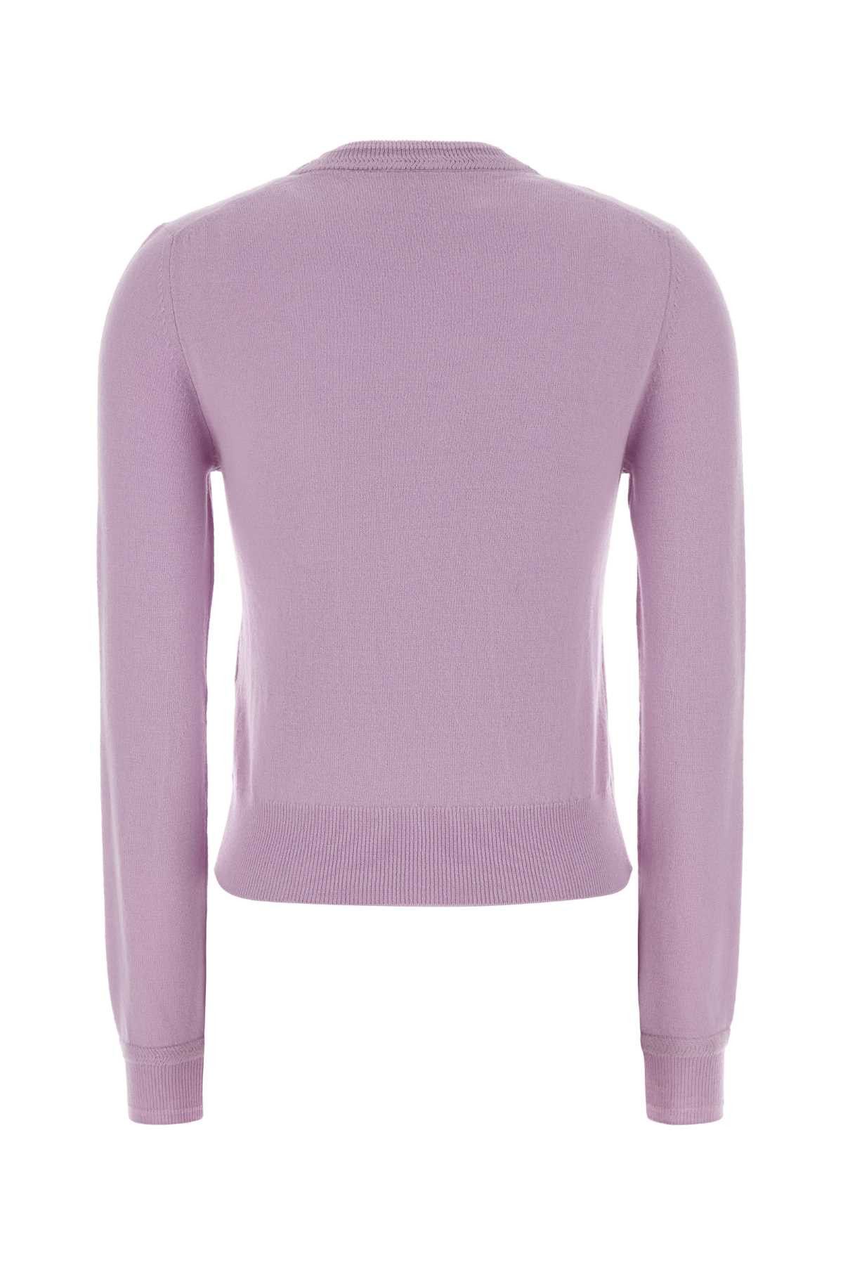 Jil Sander Lilac Wool Sweater Size XS / US 0-2 / IT 36-38 - 2 Thumbnail