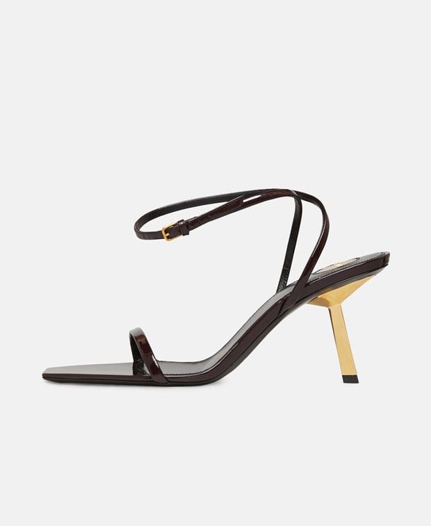 Saint Laurent Paris Lee 75 San Ankle strap sandals Size US 10 / IT 40 - 4 Thumbnail