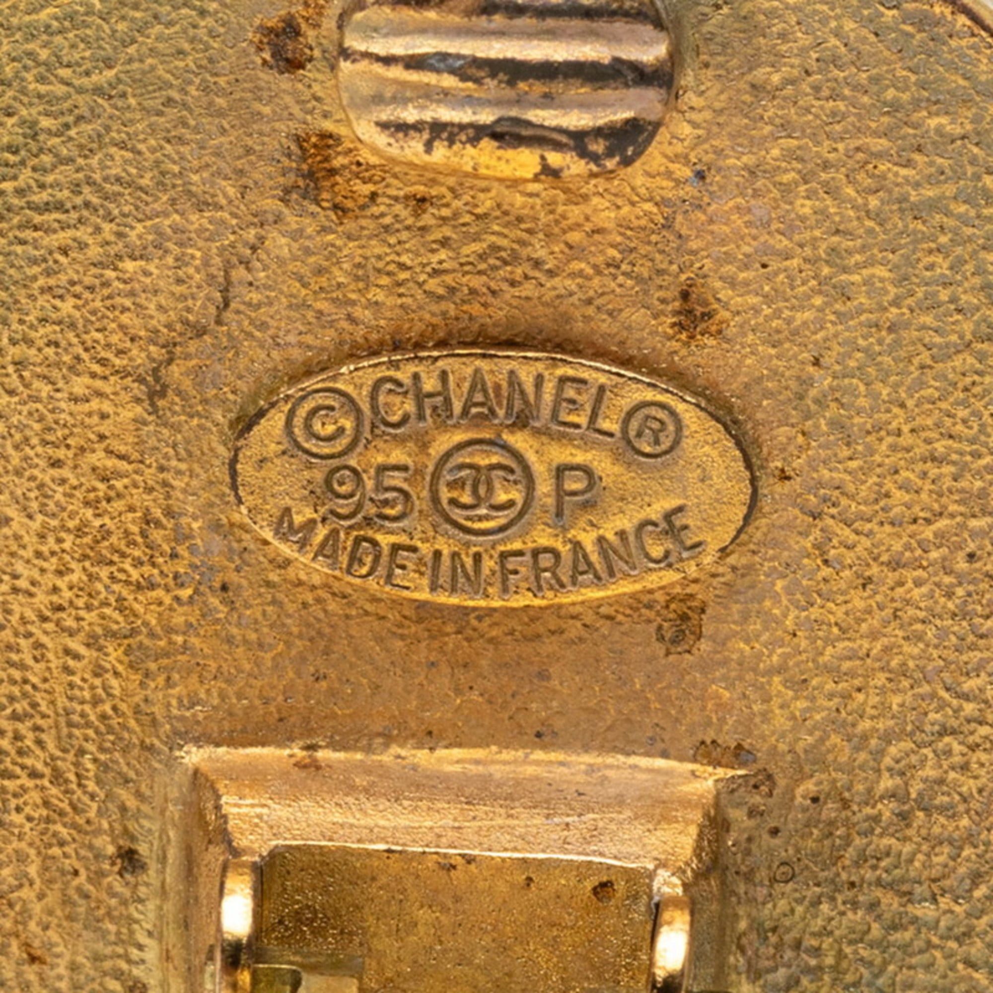 Chanel Vintage Chanel Coco Mark Earrings, Gold Plated, Women's, CHANEL Size ONE SIZE - 3 Thumbnail