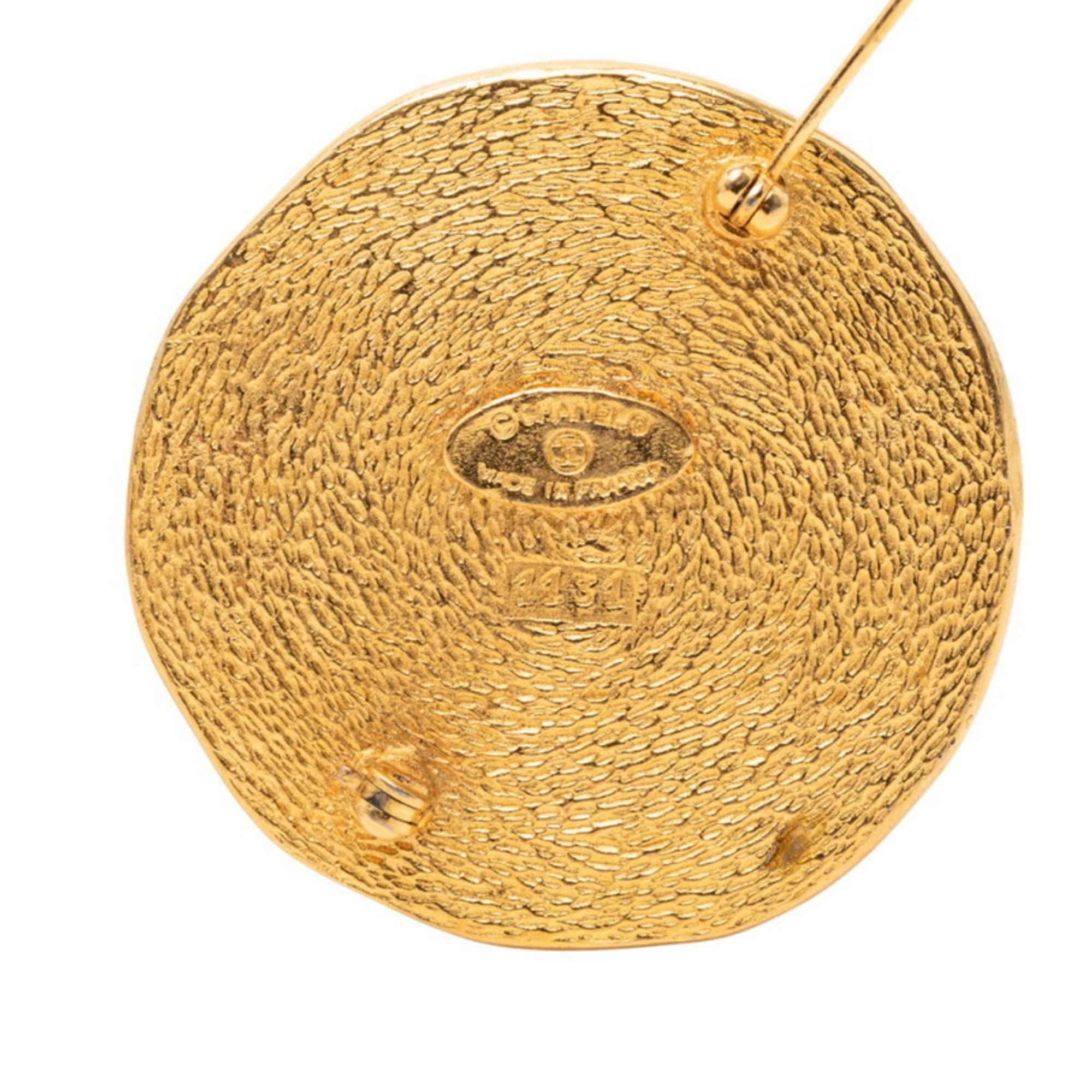 Chanel CHANEL 31 Lieu Cambon Brooch Gold Plated Women's Size ONE SIZE - 3 Thumbnail
