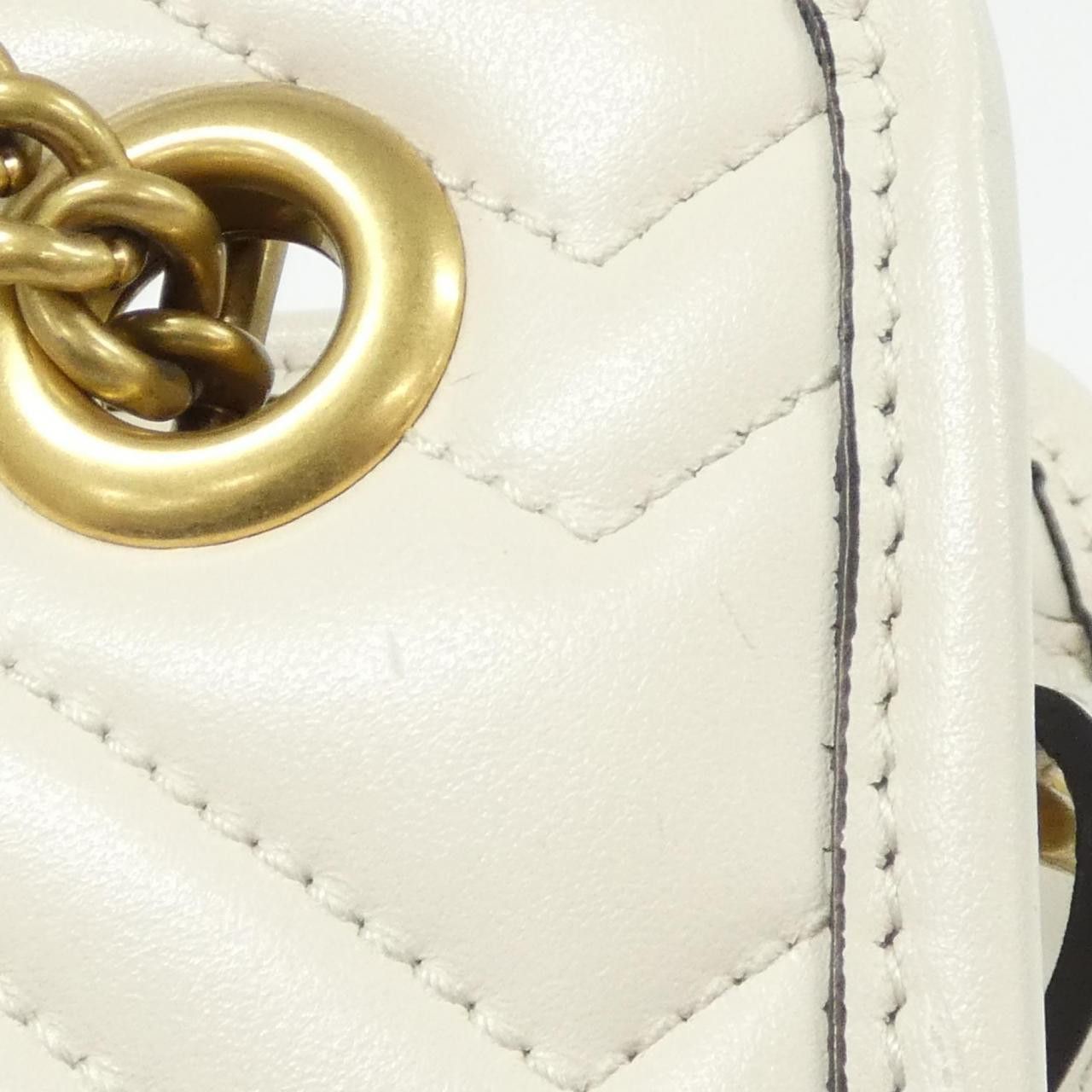 Gucci Gucci Gucci GG MARMONT Quilting Chevron Leather Shoulder Bag Leather Crossbody Bag 696123 DTDHT DUTY FREE for USA Size ONE SIZE - 6 Thumbnail