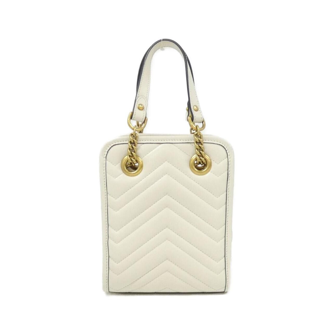 Gucci Gucci Gucci GG MARMONT Quilting Chevron Leather Shoulder Bag Leather Crossbody Bag 696123 DTDHT DUTY FREE for USA Size ONE SIZE - 2 Thumbnail