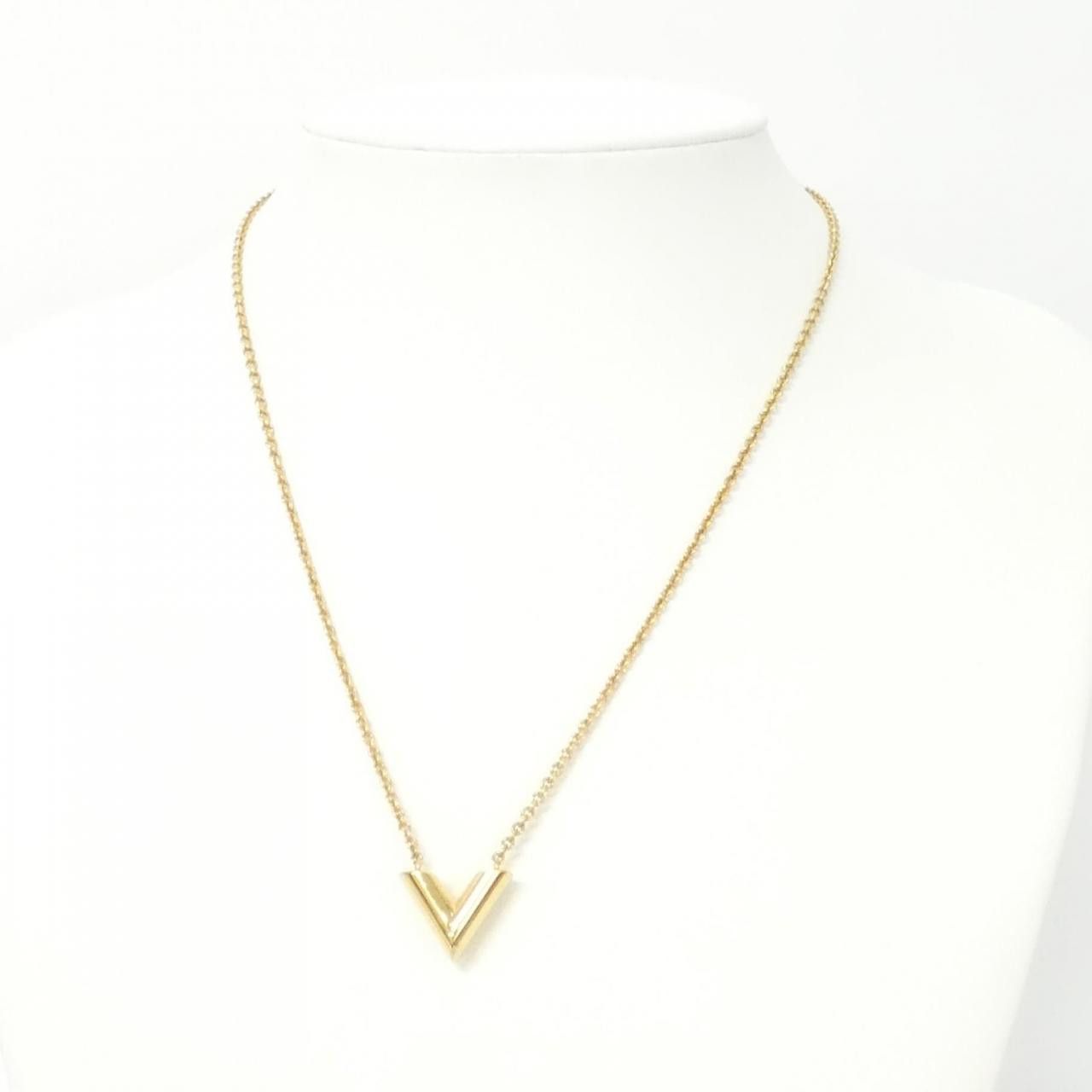 Louis Vuitton Louis Vuitton Louis Vuitton Essential V Necklace Precious Metal Necklace M61083 DUTY FREE for USA Size ONE SIZE - 6 Thumbnail