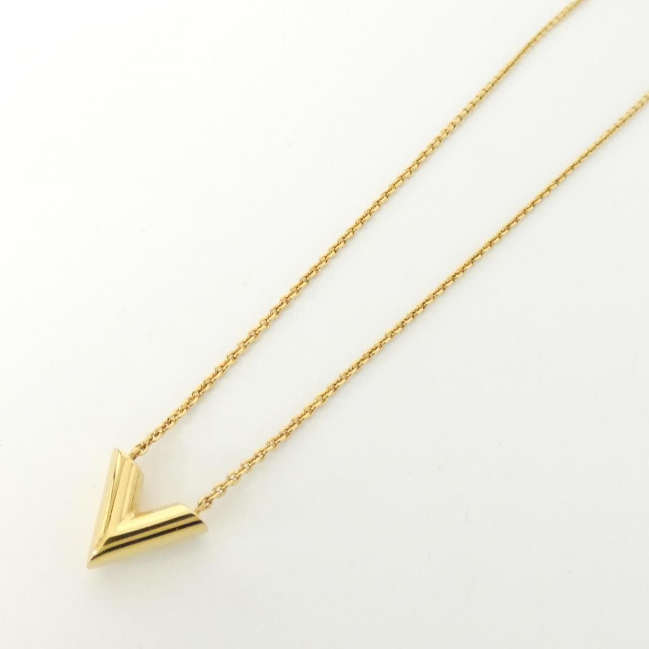 Louis Vuitton Louis Vuitton Louis Vuitton Essential V Necklace Precious Metal Necklace M61083 DUTY FREE for USA Size ONE SIZE - 3 Thumbnail