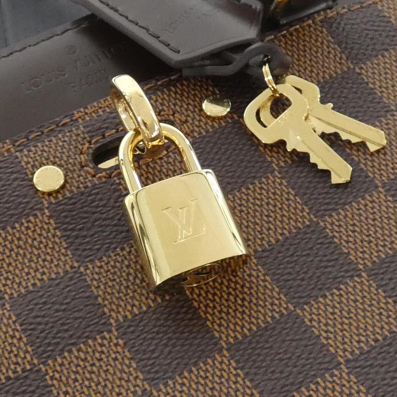 Louis Vuitton Louis Vuitton Louis Vuitton Rivoli BB Damier Bag Textile Handbag N41152 DUTY FREE for USA Size ONE SIZE - 4 Thumbnail