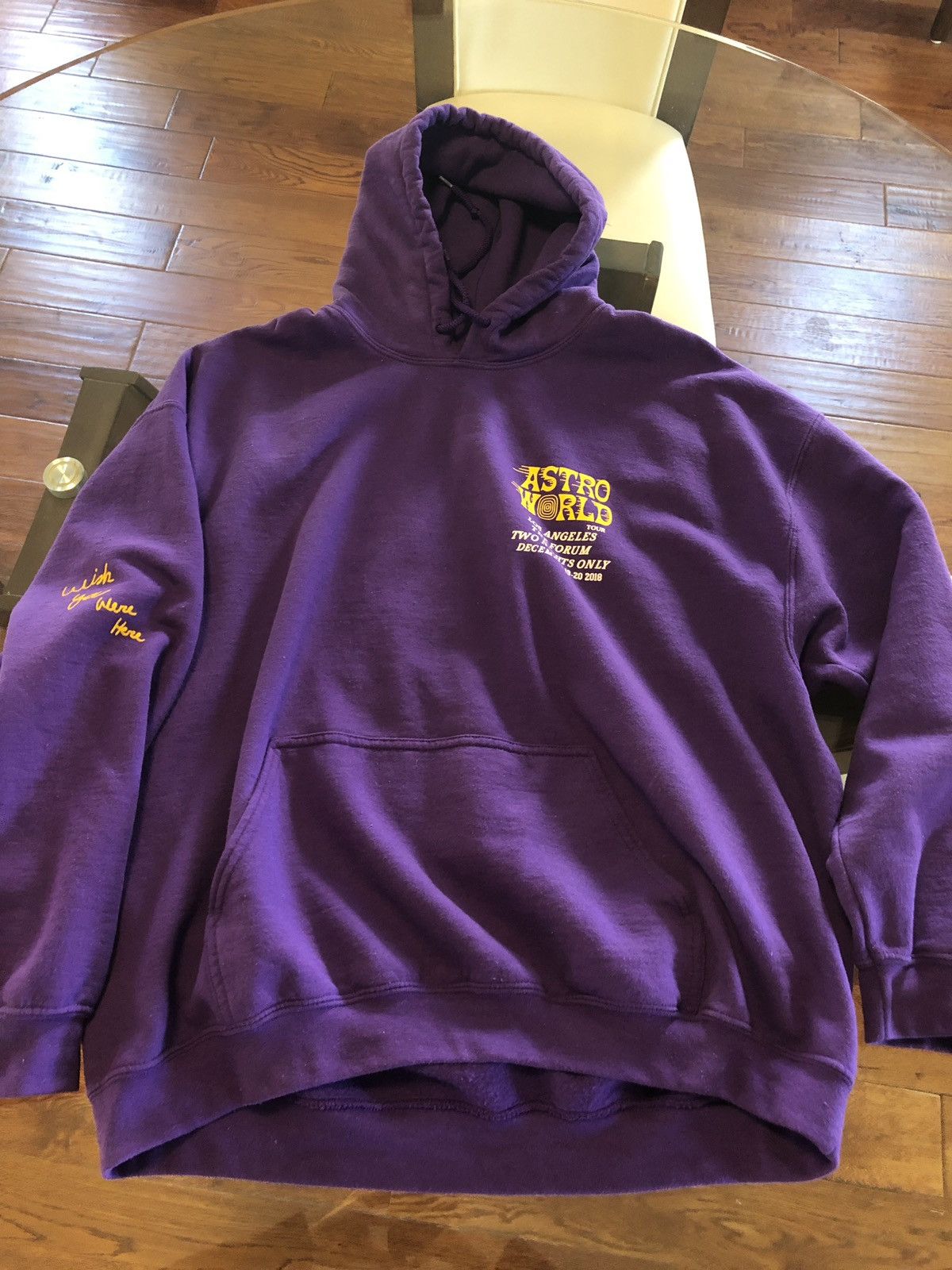 Purple astroworld hoodie best sale