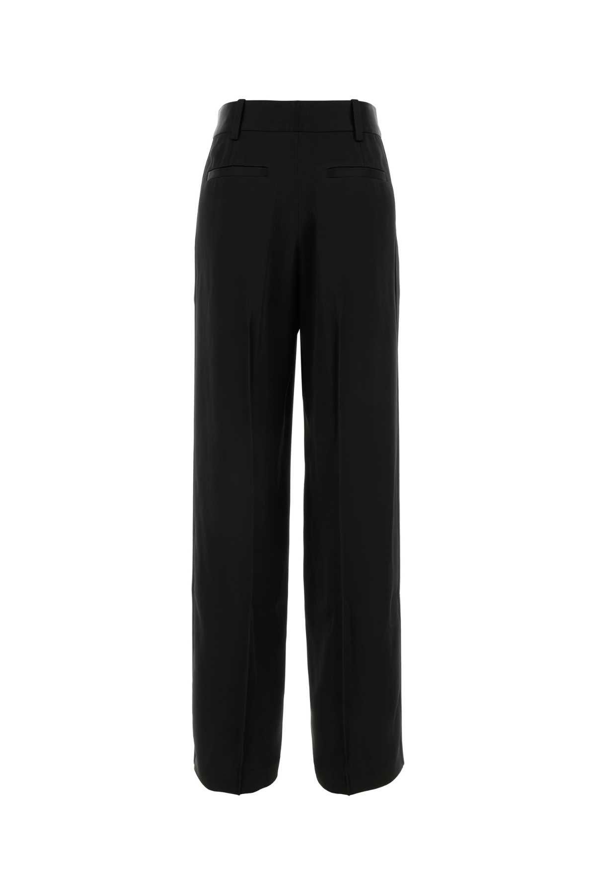 Jil Sander Black Satin Pant Size 27" / US 4 / IT 40 - 2 Thumbnail