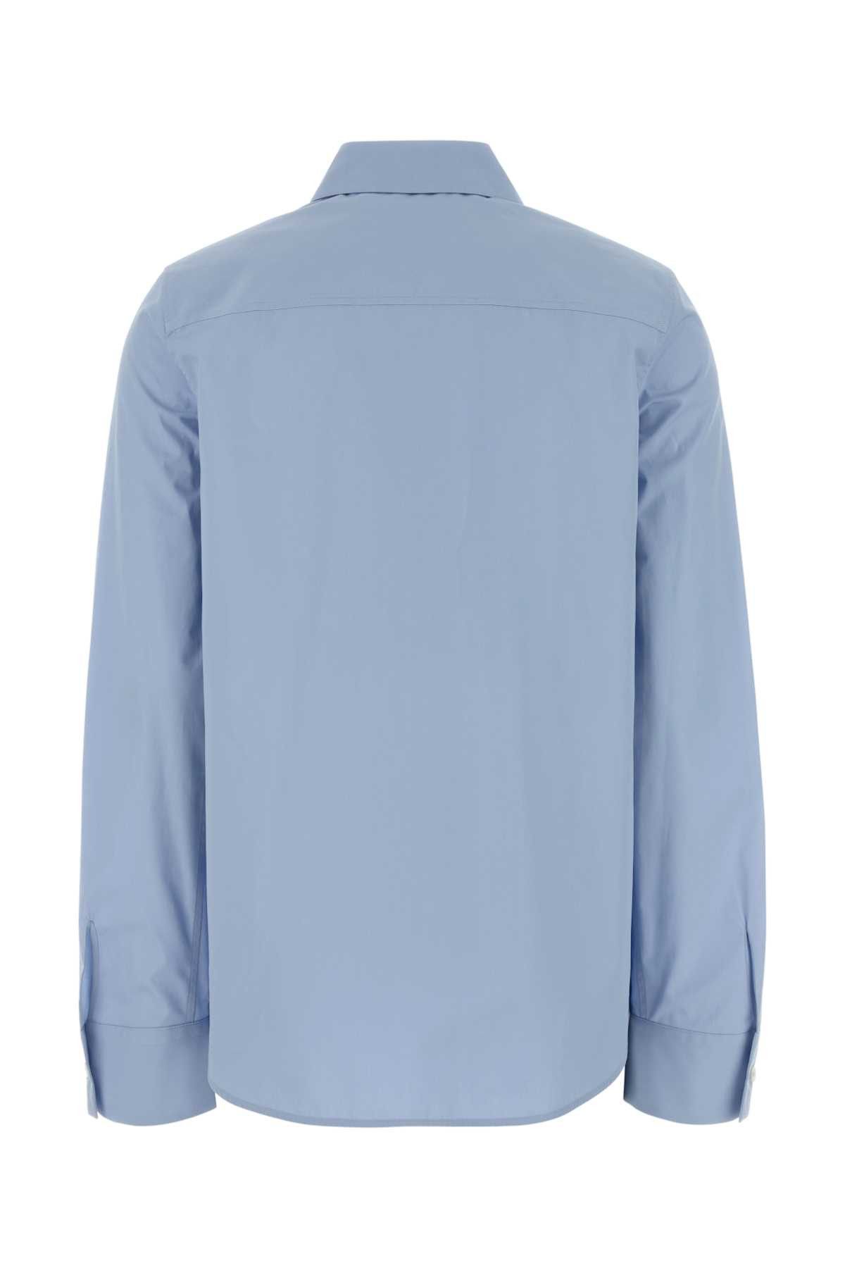 Jil Sander Light Blue Poplin Shirt Size S / US 4 / IT 40 - 2 Thumbnail