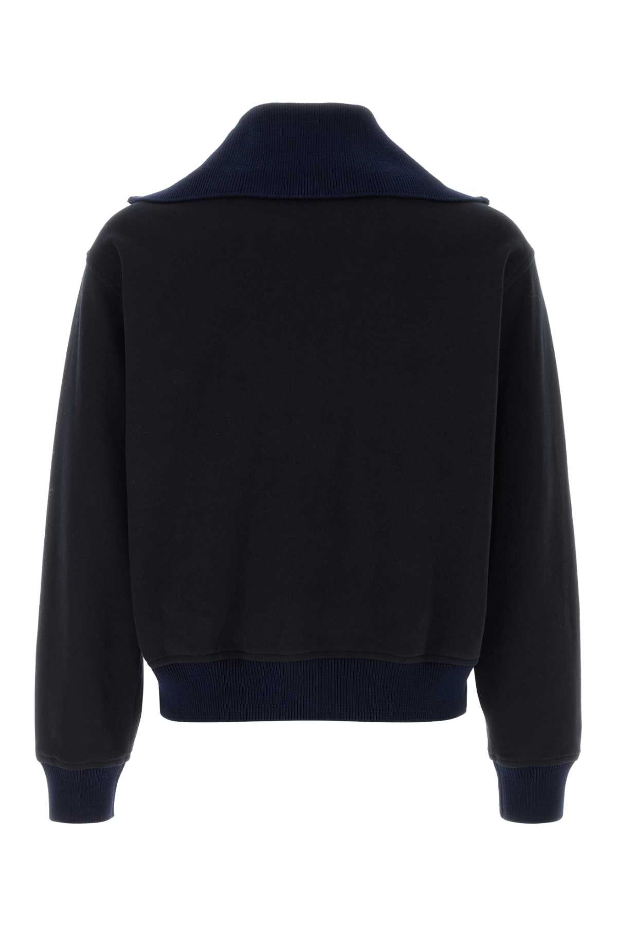 Jil Sander Navy Blue Cotton Sweatshirt Size US XL / EU 56 / 4 - 2 Thumbnail