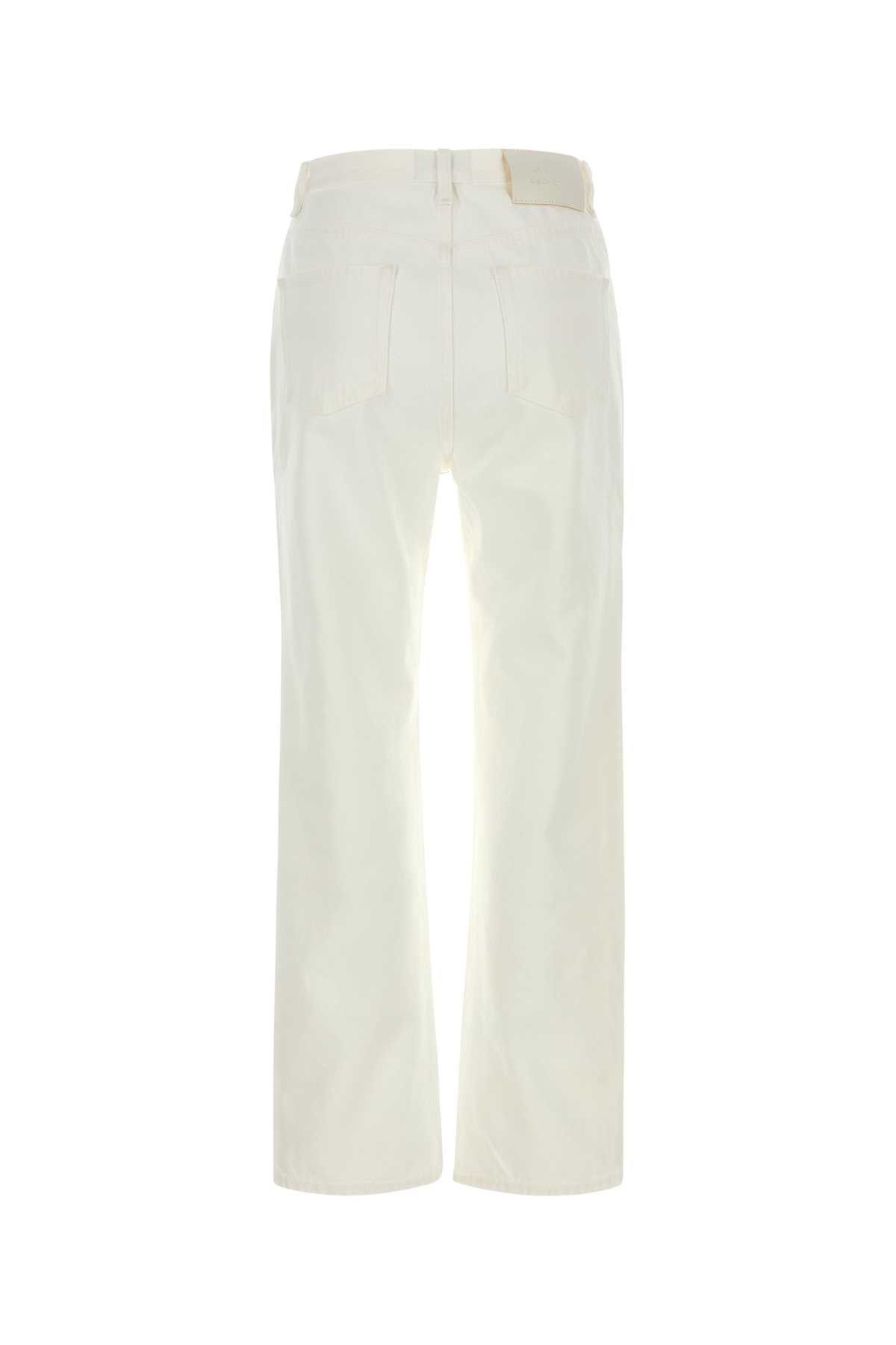 Loulou de Saison White Denim Jude Jeans Size 26" / US 2 / IT 38 - 2 Thumbnail