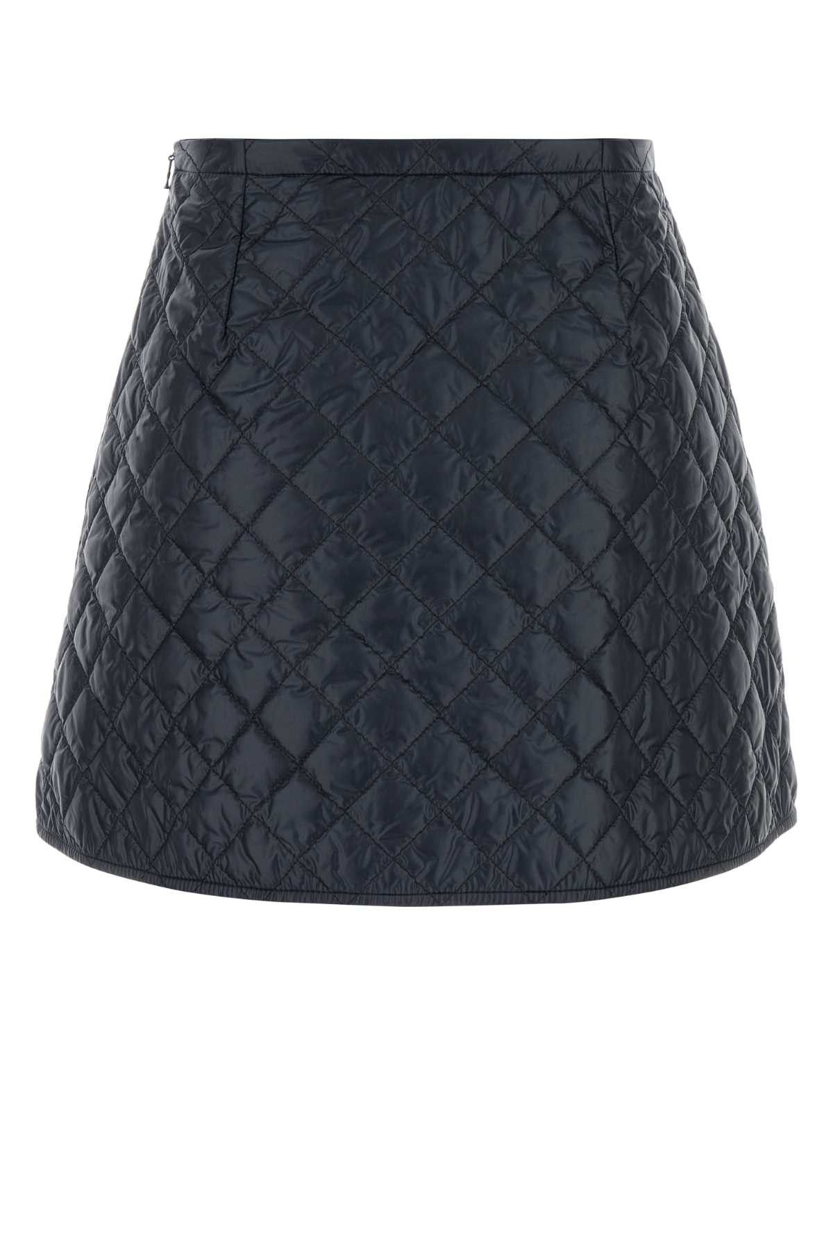 Moncler Midnight Blue Nylon Mini Skirt Size 26" / US 2 / IT 38 - 2 Thumbnail