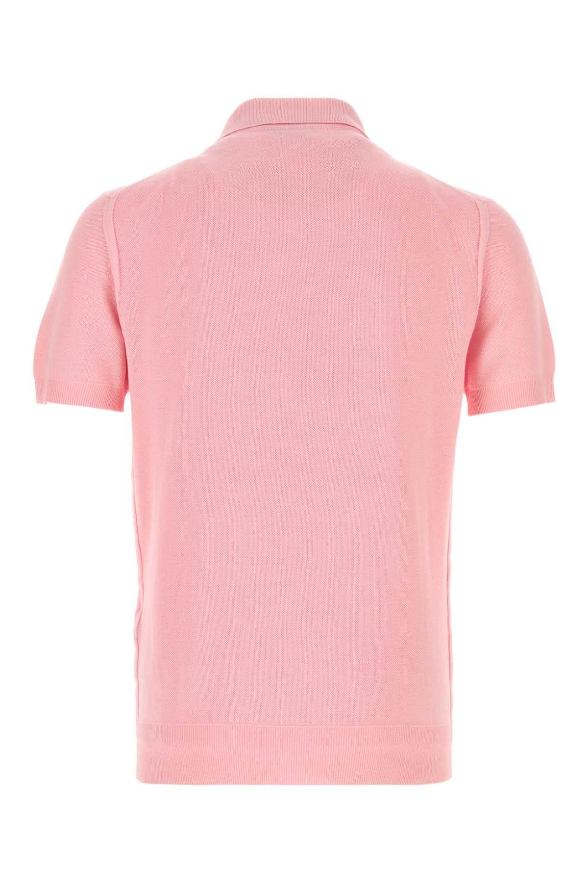 Tom Ford Pink Piquet Polo Shirt Size US L / EU 52-54 / 3 - 2 Thumbnail