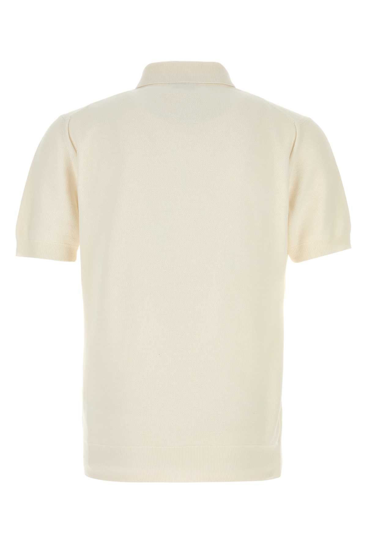 Tom Ford Ivory Piquet Polo Shirt Size US M / EU 48-50 / 2 - 2 Thumbnail