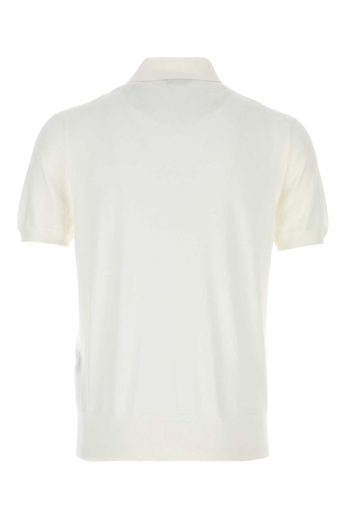 Tom Ford White Cotton Polo Shirt Size US M / EU 48-50 / 2 - 2 Thumbnail