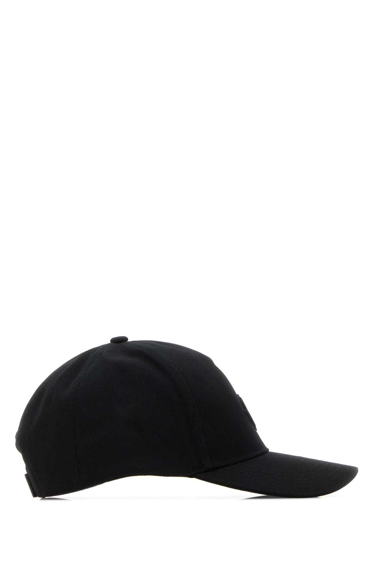 Moncler Black Cotton Baseball Cap Size ONE SIZE - 2 Thumbnail