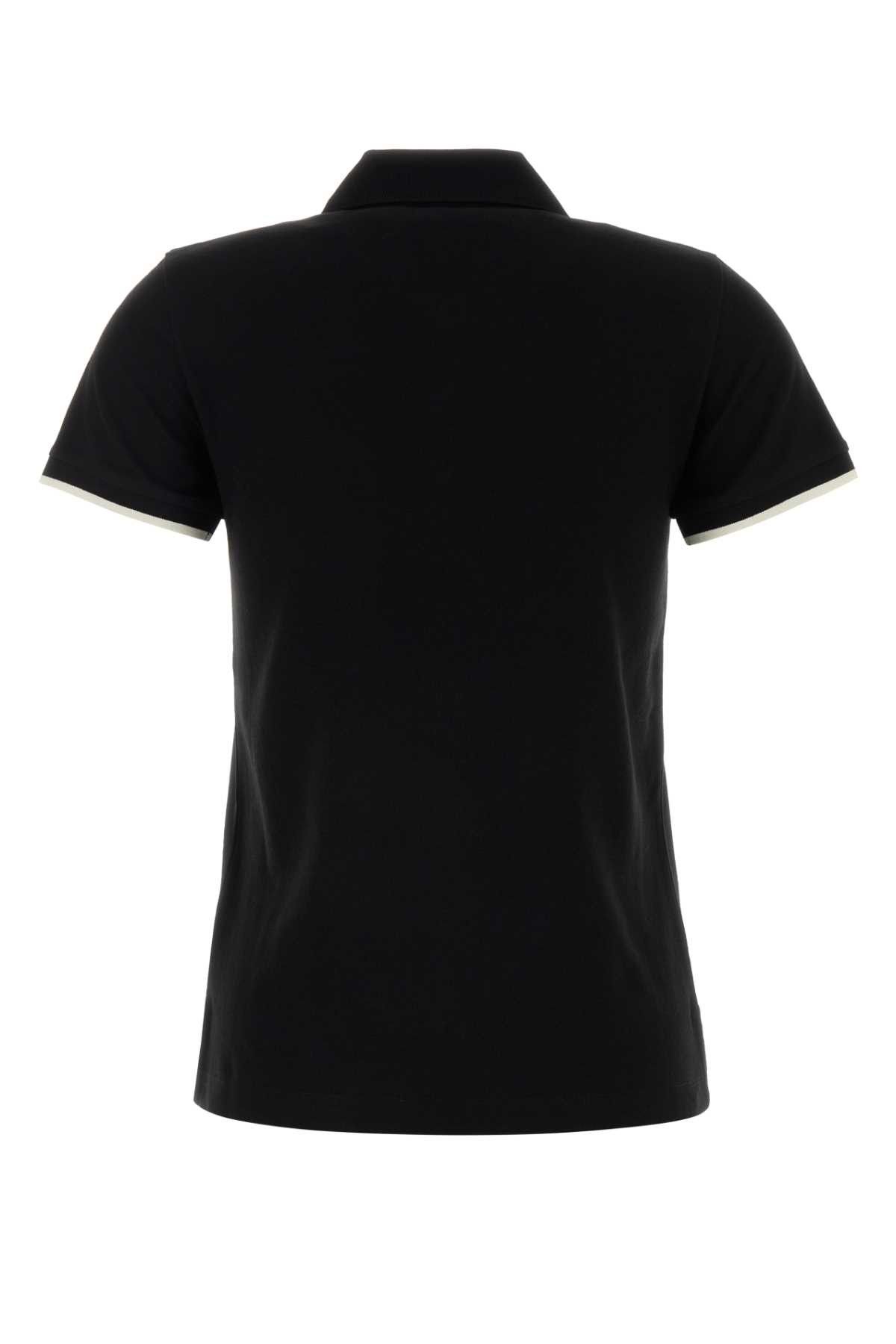 Black Piquet Polo Shirt