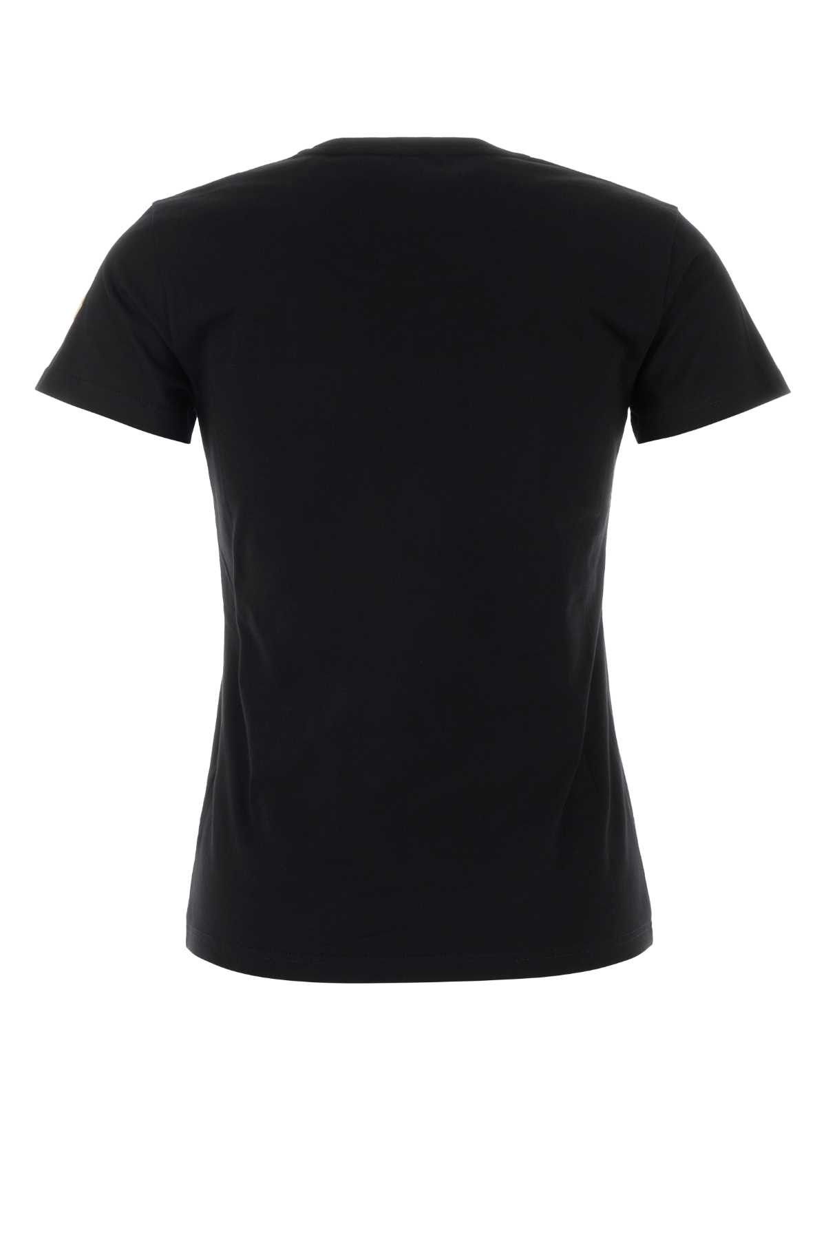 Moncler Black Cotton T-Shirt Size XS / US 0-2 / IT 36-38 - 2 Thumbnail