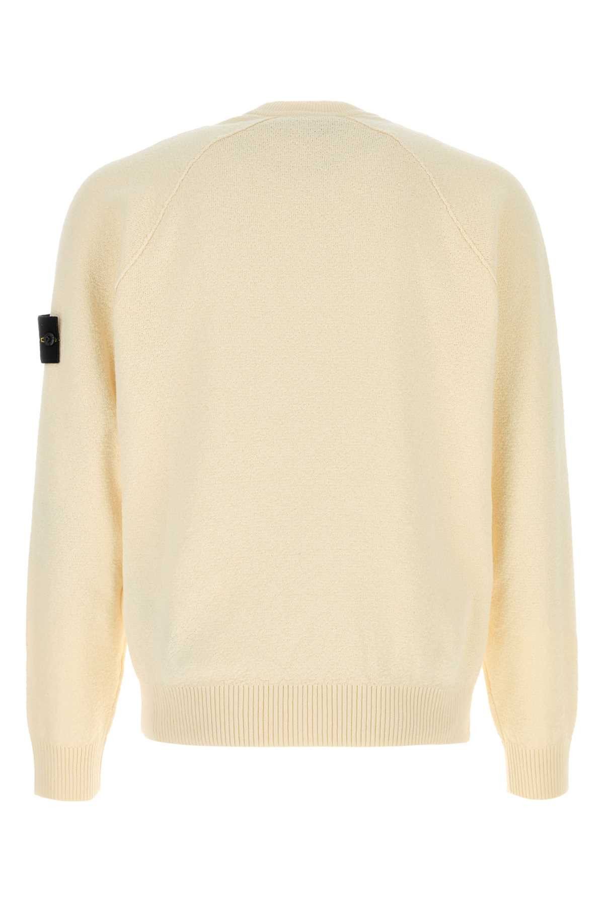 Stone Island Cream Cotton Sweater Size US L / EU 52-54 / 3 - 2 Thumbnail