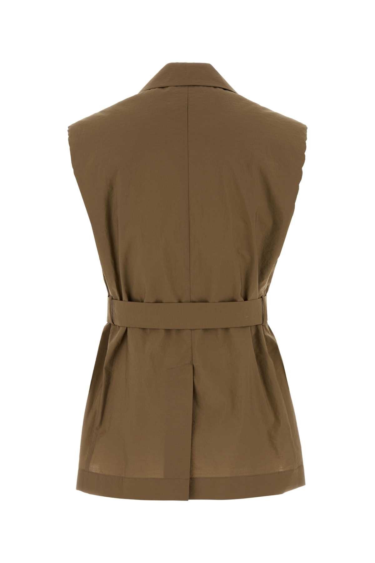 Brunello Cucinelli Cappuccino Cotton Blend Vest Size M / US 6-8 / IT 42-44 - 2 Thumbnail