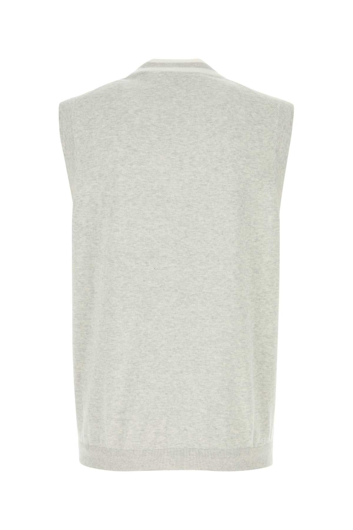 Brunello Cucinelli Light Grey Cotton Vest Size US XL / EU 56 / 4 - 2 Thumbnail