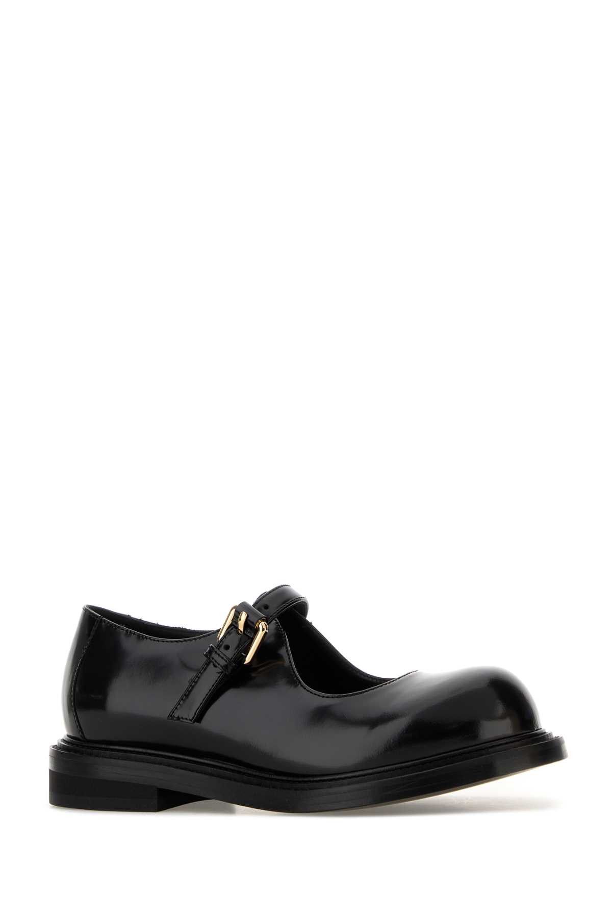 Moschino Black Leather Olivia Ballerinas Size US 10 / IT 40 - 2 Thumbnail
