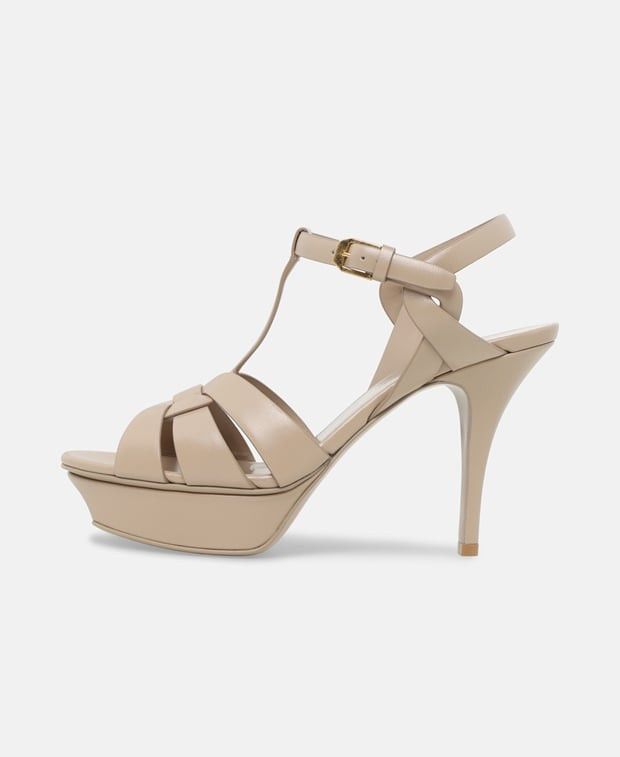 Saint Laurent Paris King Palm Lux Ankle strap sandals Size US 7 / IT 37 - 4 Thumbnail