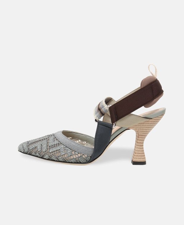 Fendi Colibri Rete Pumps Size US 6.5 / IT 36.5 - 4 Thumbnail
