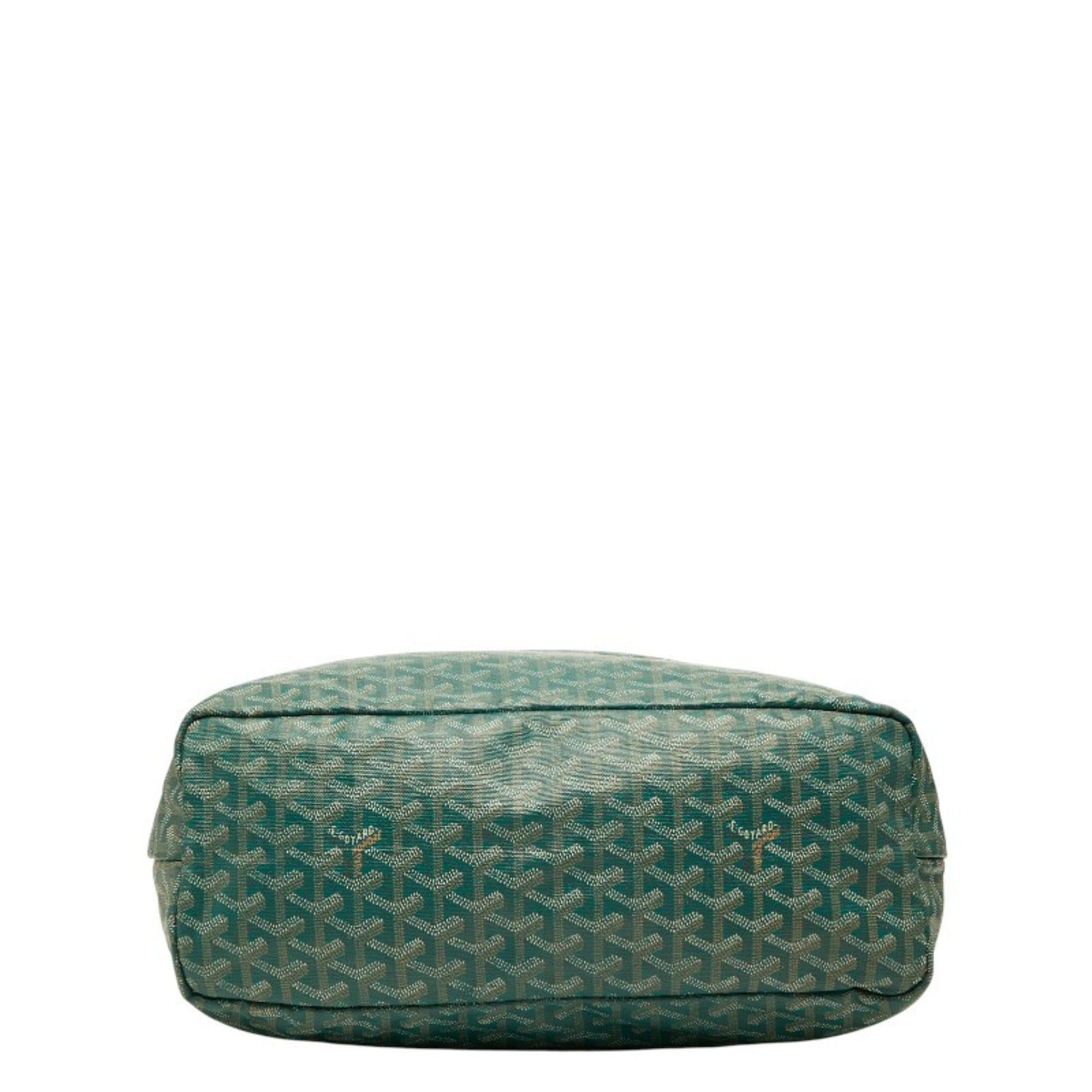 Goyard Goyard Saint Louis PM Tote Bag, Green Leather, Women's Size ONE SIZE - 3 Thumbnail