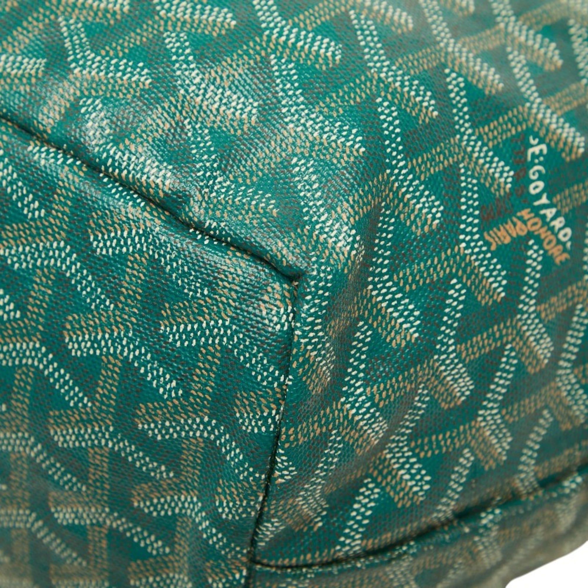 Goyard Goyard Saint Louis PM Tote Bag, Green Leather, Women's Size ONE SIZE - 6 Thumbnail