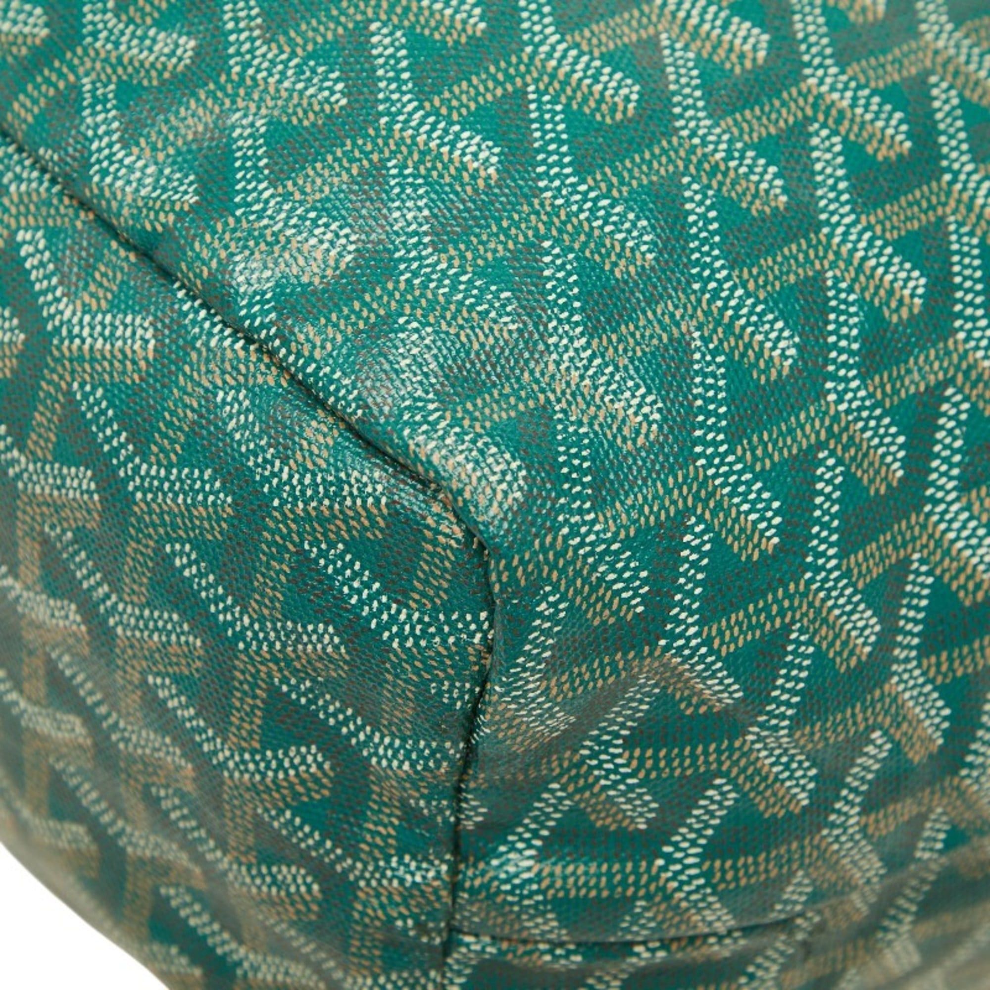 Goyard Goyard Saint Louis PM Tote Bag, Green Leather, Women's Size ONE SIZE - 4 Thumbnail