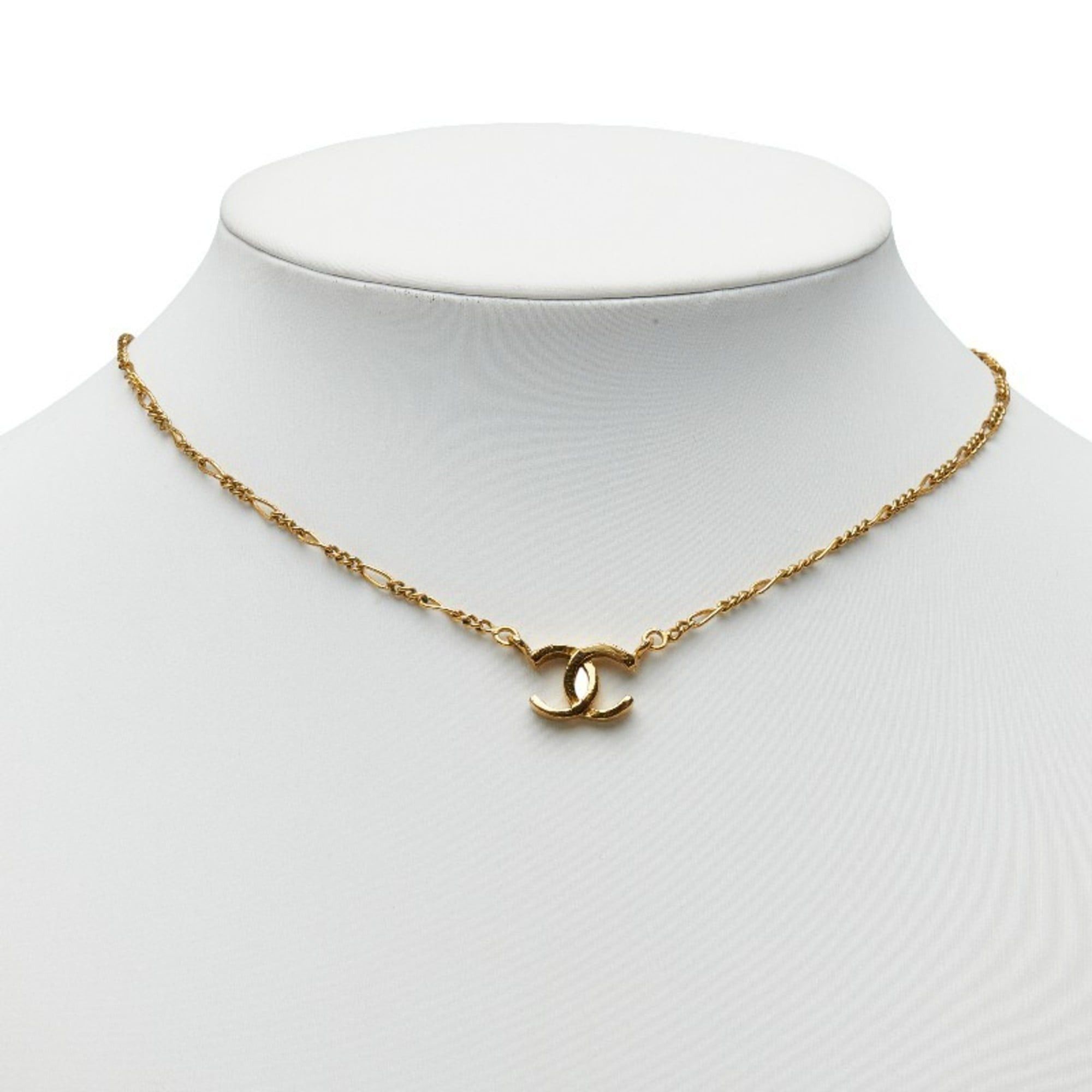 Chanel CHANEL Coco Mark 1982 Vintage Necklace Gold Plated Women's Size ONE SIZE - 7 Thumbnail