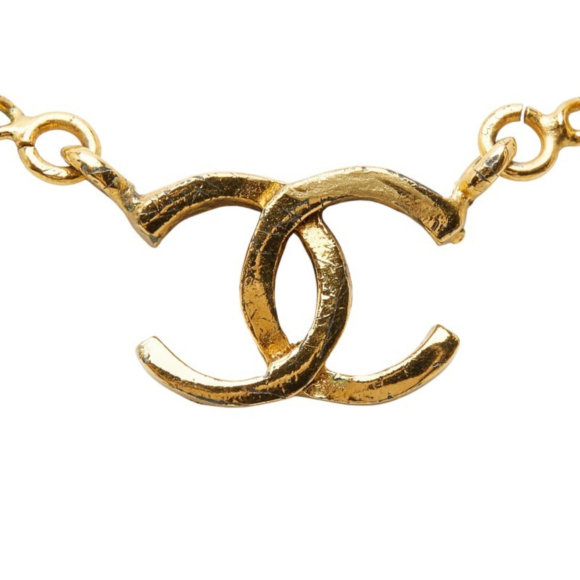 Chanel CHANEL Coco Mark 1982 Vintage Necklace Gold Plated Women's Size ONE SIZE - 2 Thumbnail