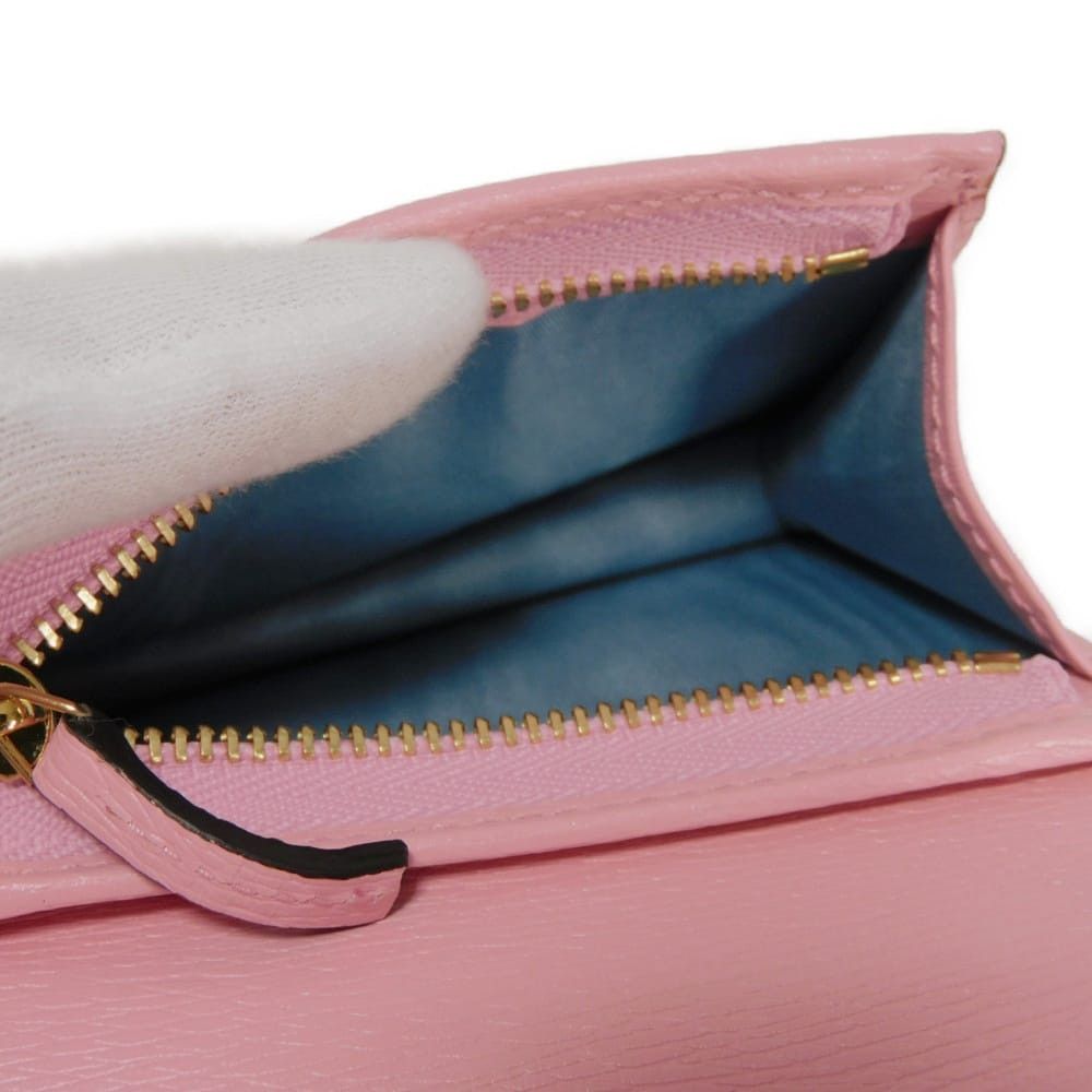 Gucci Gucci Gucci Bananya Textured Leather Compact Wallet Leather Short Wallet 701009 DUTY FREE for USA Size ONE SIZE - 15 Thumbnail