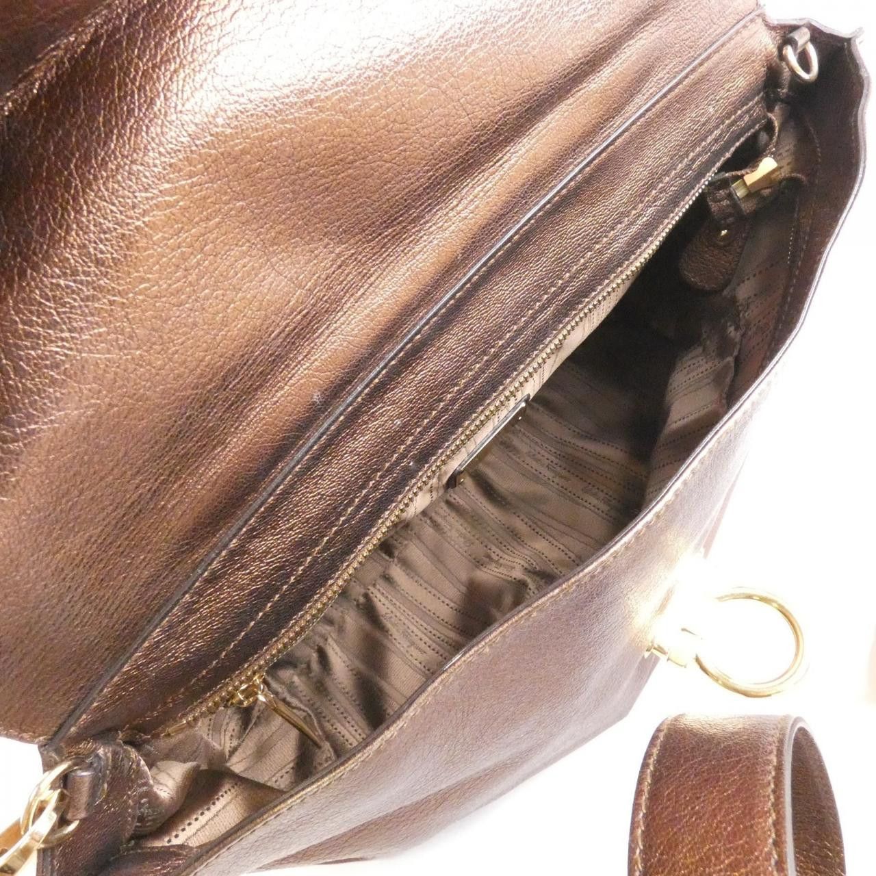 Salvatore Ferragamo Salvatore Ferragamo Salvatore Ferragamo Leather 2way Bag Leather Crossbody Bag 21A871 DUTY FREE for USA Size ONE SIZE - 8 Thumbnail