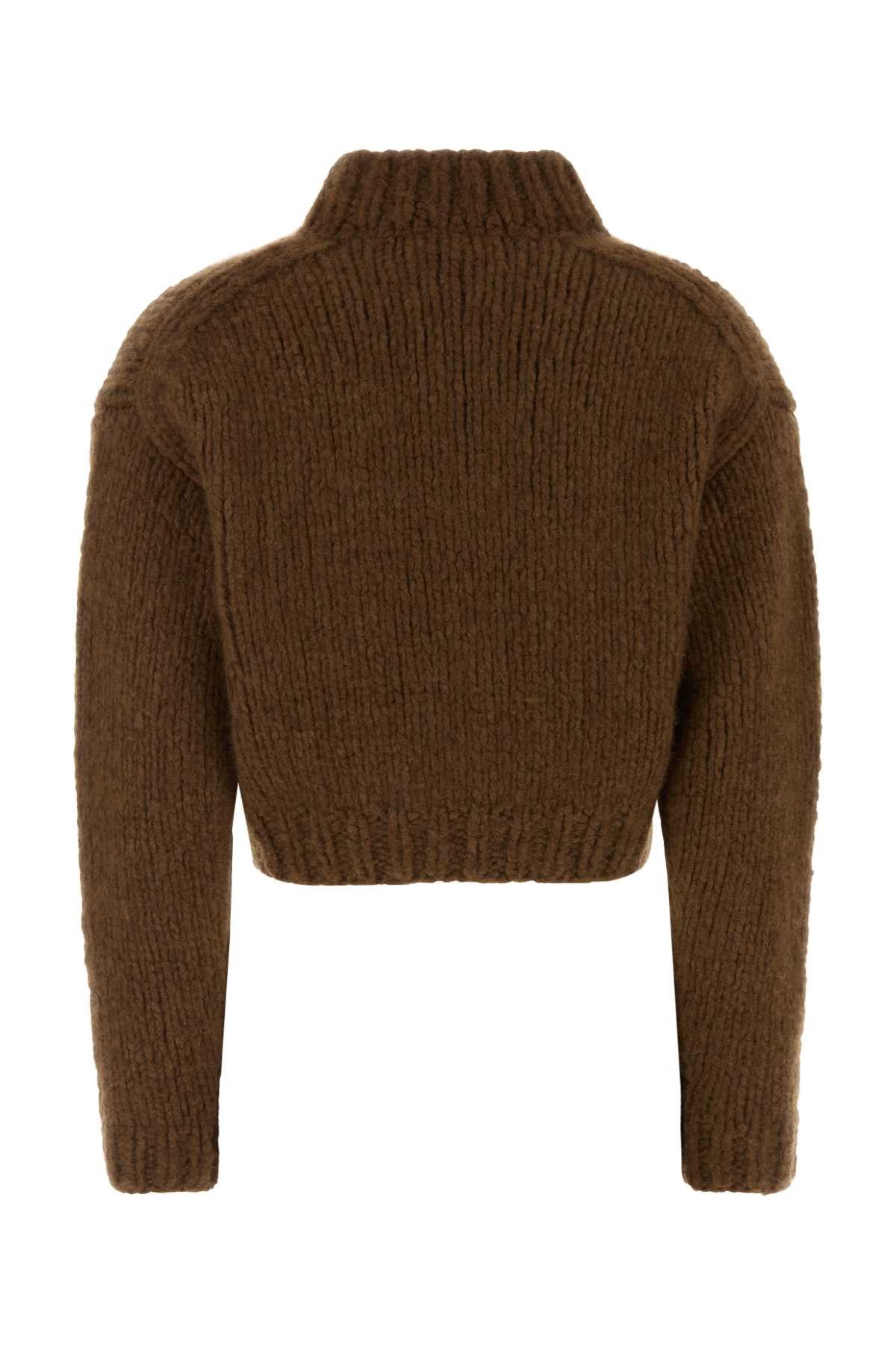 Miu Miu Brown Cashmere Cardigan Size XS / US 0-2 / IT 36-38 - 2 Thumbnail