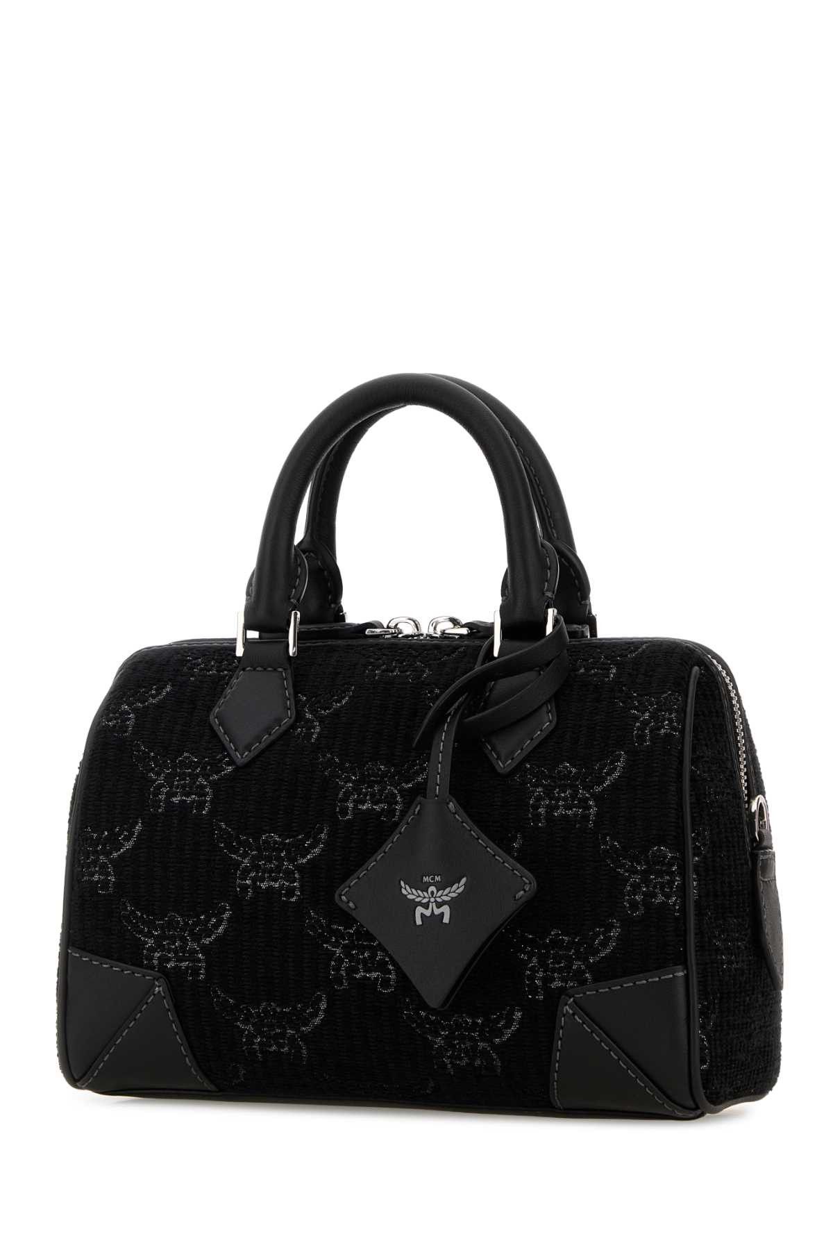 MCM Black Canvas Ella Handbag Size ONE SIZE - 2 Thumbnail