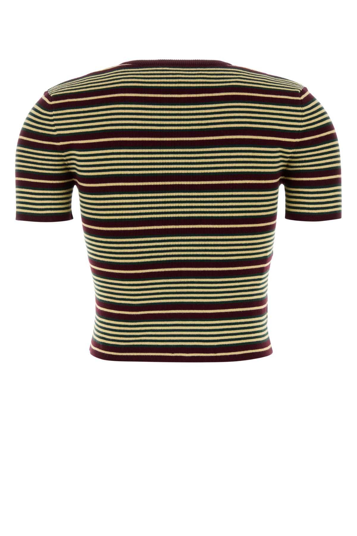 Prada Embroidered Cotton Blend T-Shirt Size S / US 4 / IT 40 - 2 Thumbnail