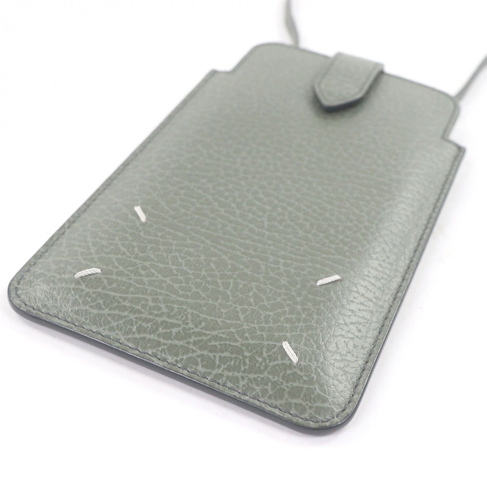 Maison Margiela Maison Margiela Maison Margiela 11 4-stitch mobile phone accessory Leather Phonecase DUTY FREE for USA Size ONE SIZE - 6 Thumbnail