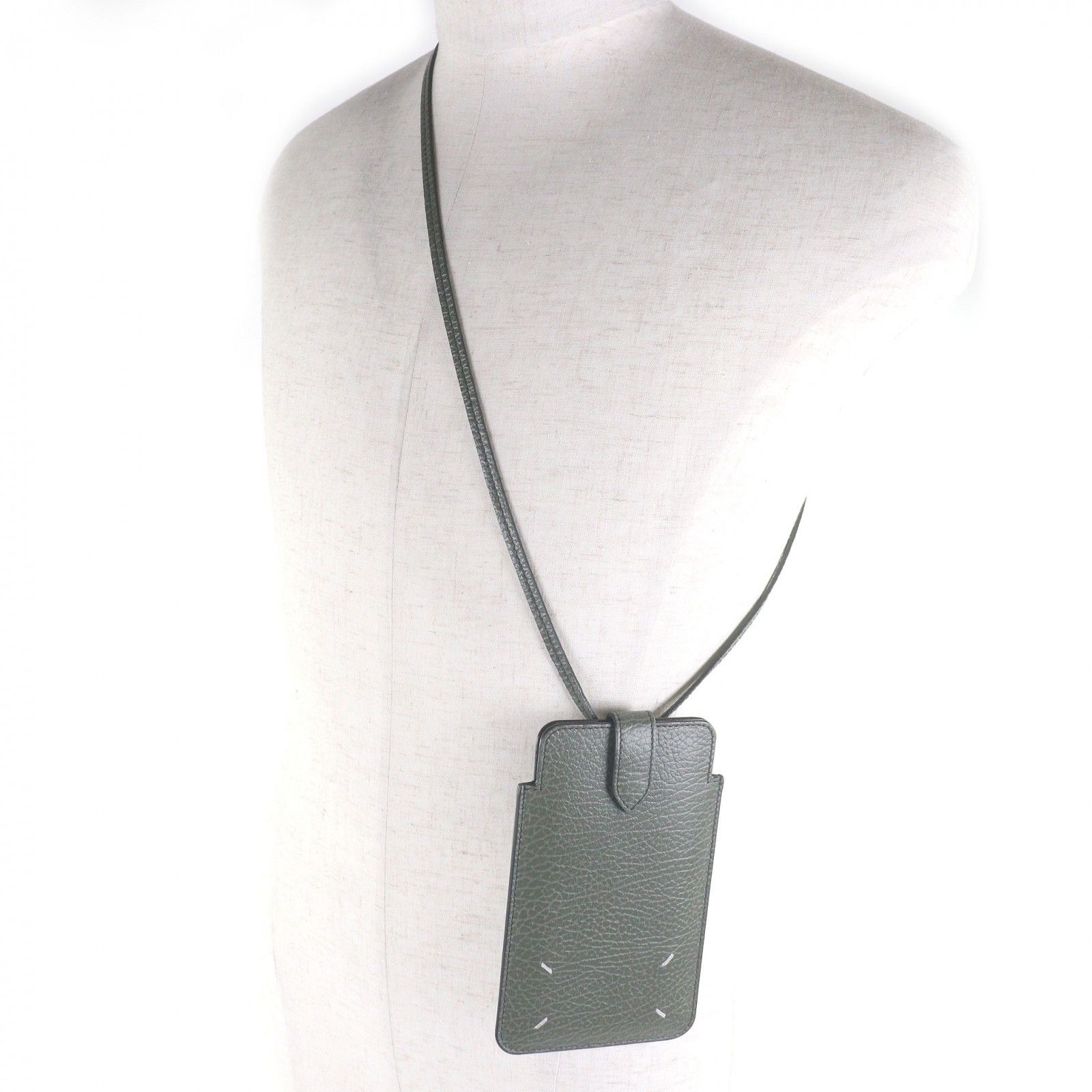 Maison Margiela Maison Margiela Maison Margiela 11 4-stitch mobile phone accessory Leather Phonecase DUTY FREE for USA Size ONE SIZE - 3 Thumbnail