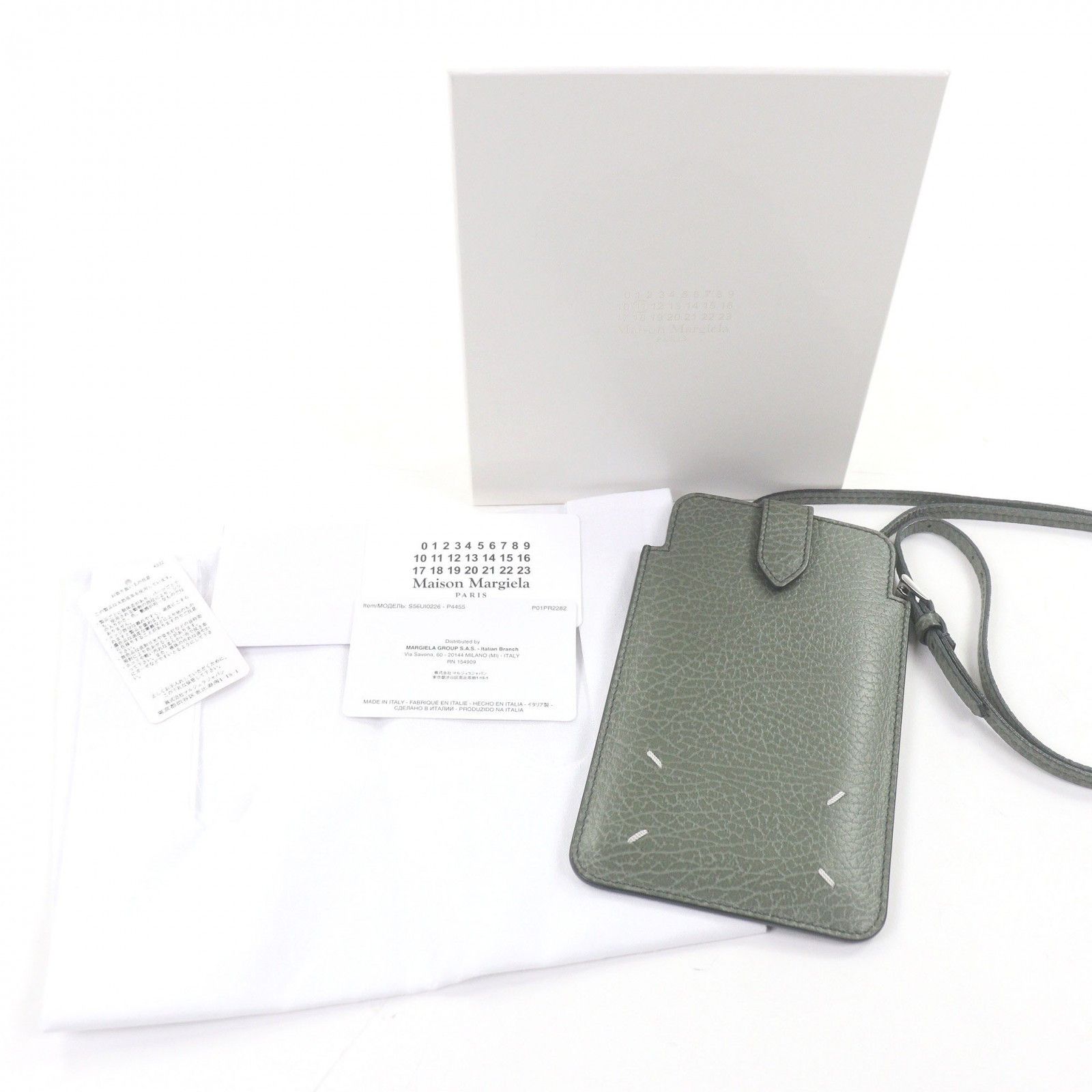 Maison Margiela Maison Margiela Maison Margiela 11 4-stitch mobile phone accessory Leather Phonecase DUTY FREE for USA Size ONE SIZE - 2 Thumbnail