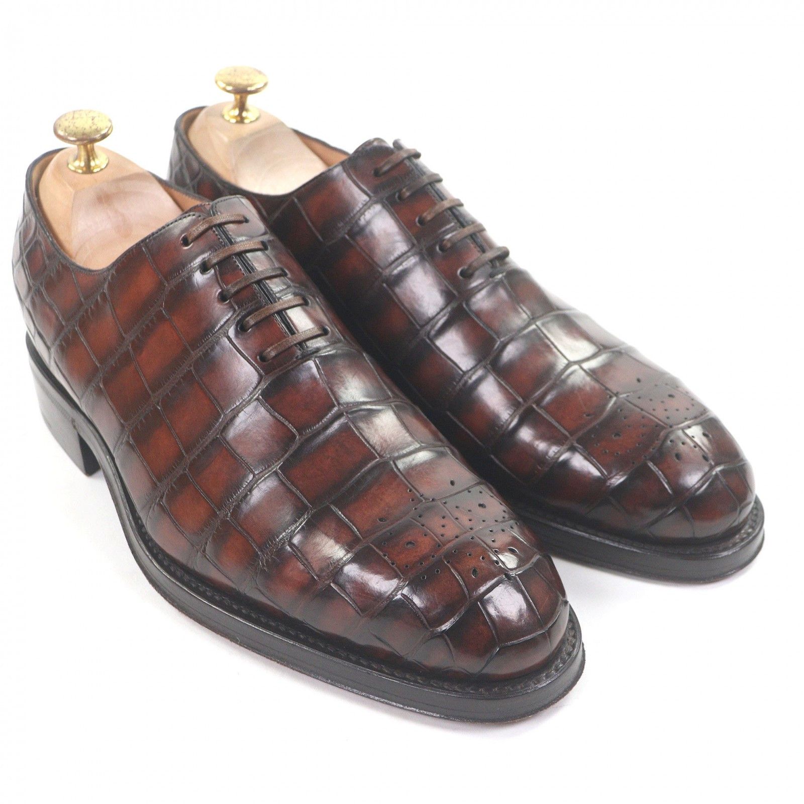 Louis Vuitton Louis Vuitton Louis Vuitton Medallion Crocodile Derby Shoes Leather Shoes DUTY FREE for USA Size ONE SIZE - 3 Thumbnail