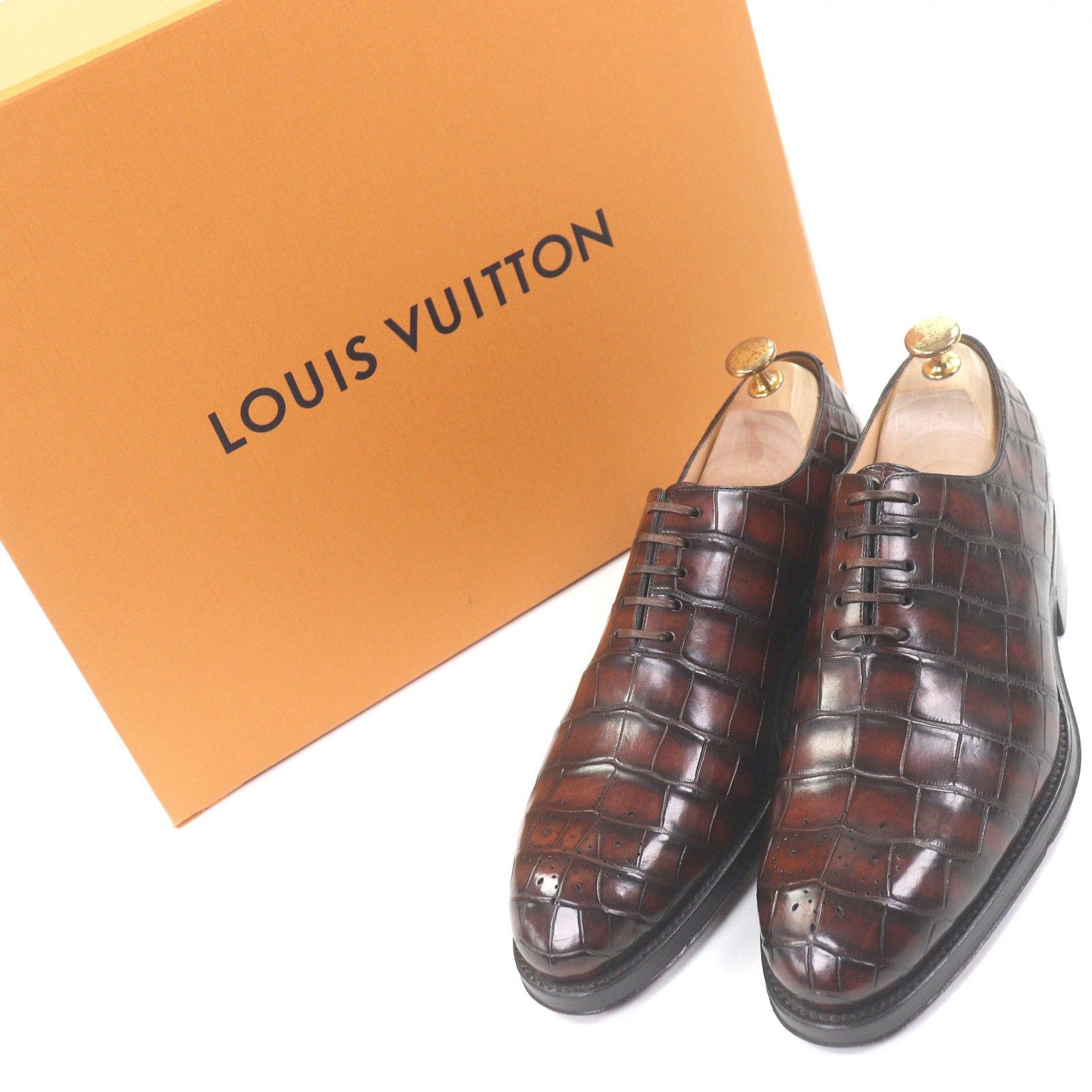 Louis Vuitton Louis Vuitton Louis Vuitton Medallion Crocodile Derby Shoes Leather Shoes DUTY FREE for USA Size ONE SIZE - 2 Thumbnail