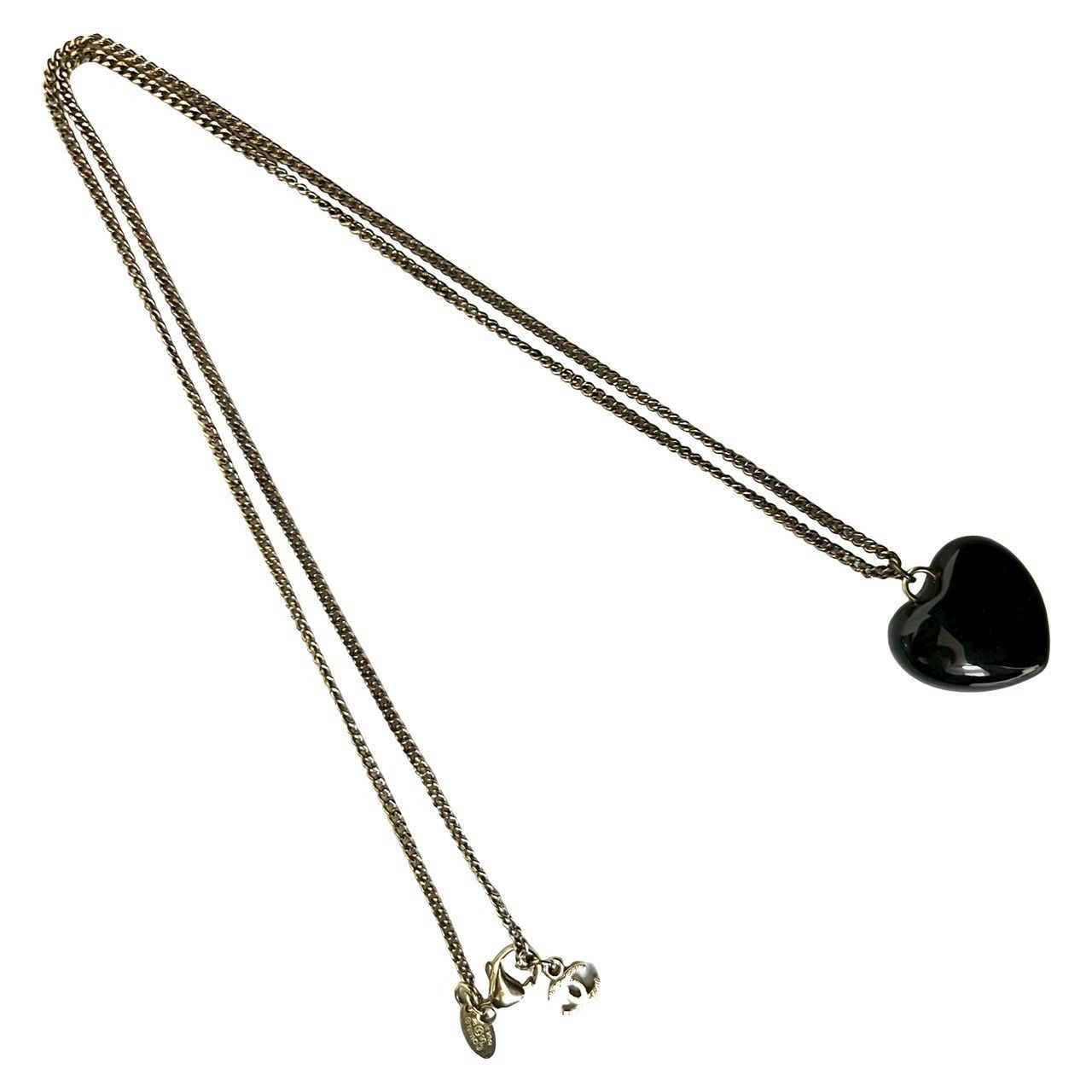 Chanel Chanel Chanel Coco Mark Heart Necklace Plastic / Synthetic Necklace DUTY FREE for USA Size ONE SIZE - 6 Thumbnail