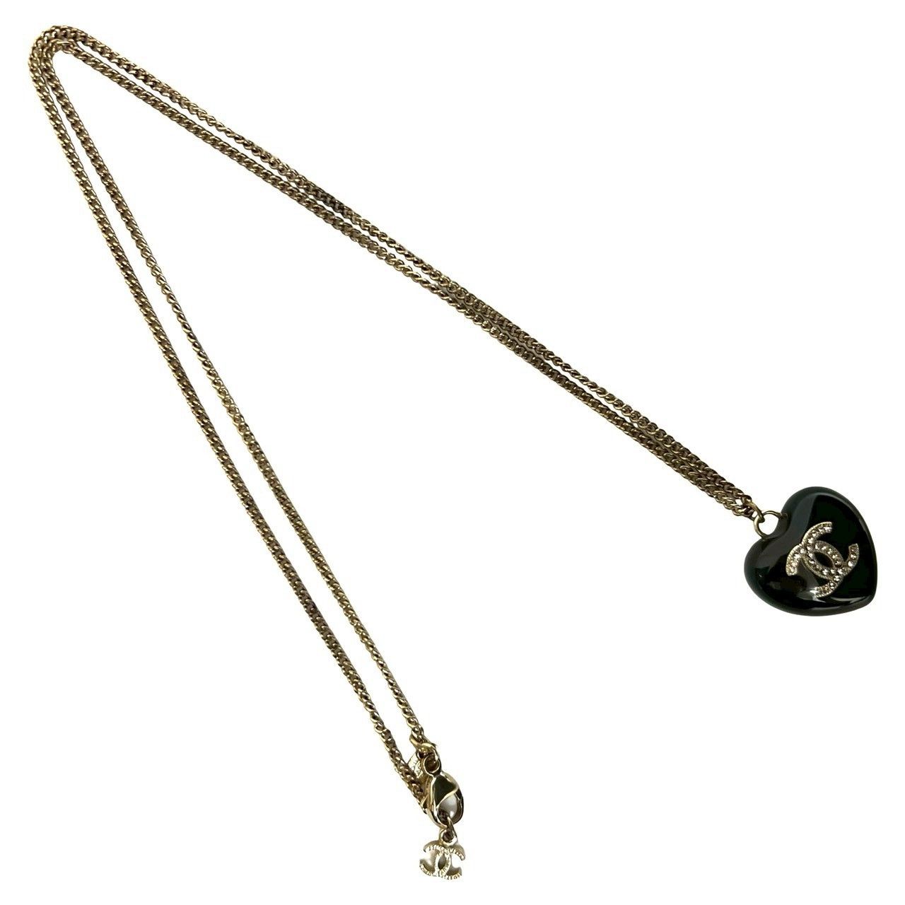 Chanel Chanel Chanel Coco Mark Heart Necklace Plastic / Synthetic Necklace DUTY FREE for USA Size ONE SIZE - 5 Thumbnail