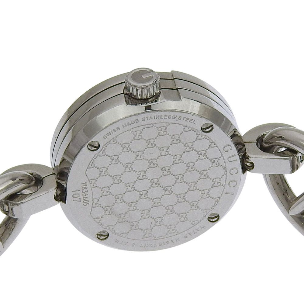Gucci Gucci Gucci G Charm Stainless Steel Watch Metal Quartz 107 DUTY FREE for USA Size ONE SIZE - 6 Thumbnail