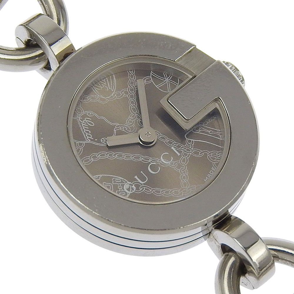 Gucci Gucci Gucci G Charm Stainless Steel Watch Metal Quartz 107 DUTY FREE for USA Size ONE SIZE - 3 Thumbnail