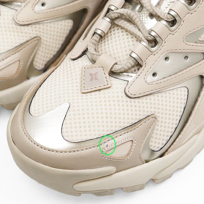 Louis Vuitton Louis Vuitton Louis Vuitton Runner Tatic Monogram Leather Mesh Sneaker Leather Shoes DUTY FREE for USA Size ONE SIZE - 8 Thumbnail