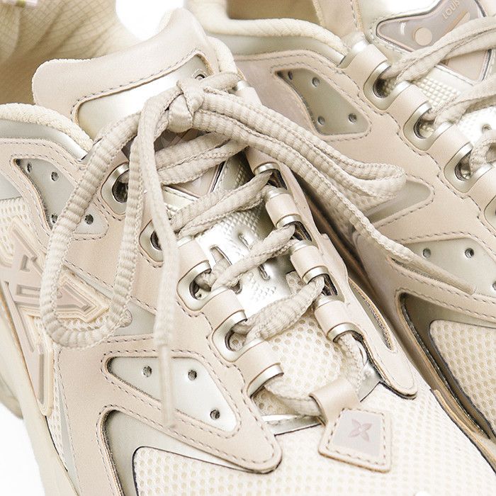 Louis Vuitton Louis Vuitton Louis Vuitton Runner Tatic Monogram Leather Mesh Sneaker Leather Shoes DUTY FREE for USA Size ONE SIZE - 2 Thumbnail