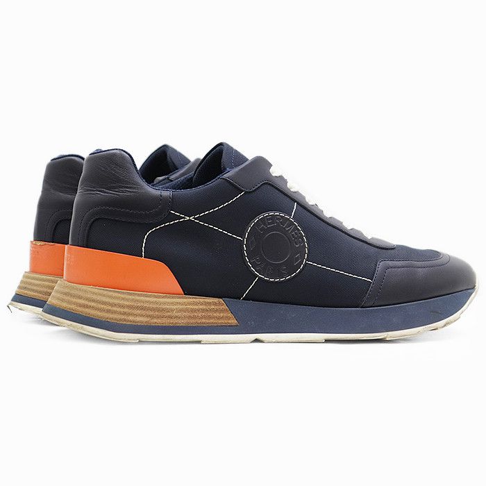 Hermes Hermes Hermès Drive41 Leather High Density Nylon Sneakers Leather Shoes DUTY FREE for USA Size ONE SIZE - 15 Thumbnail
