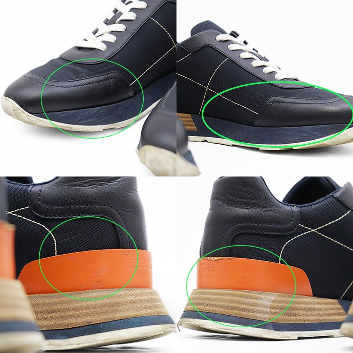 Hermes Hermes Hermès Drive41 Leather High Density Nylon Sneakers Leather Shoes DUTY FREE for USA Size ONE SIZE - 9 Thumbnail